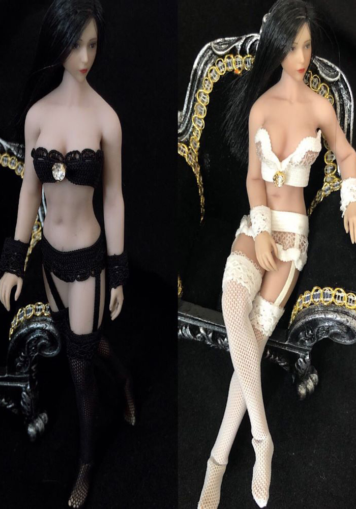 1/12 Female Underwear Suspender Stockings Fit PH/TBL 6inch Plain Body