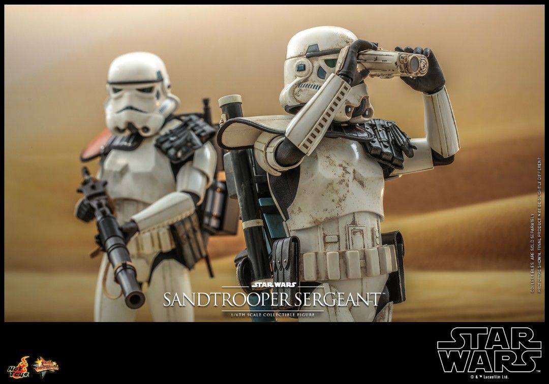PRE-ORDER Hot Toys - Star Wars: Episode IV A New Hope – Sandtrooper Sergeant & Dewback (MMS719 MMS720 & MMS721 ) 1/6 Action Figure