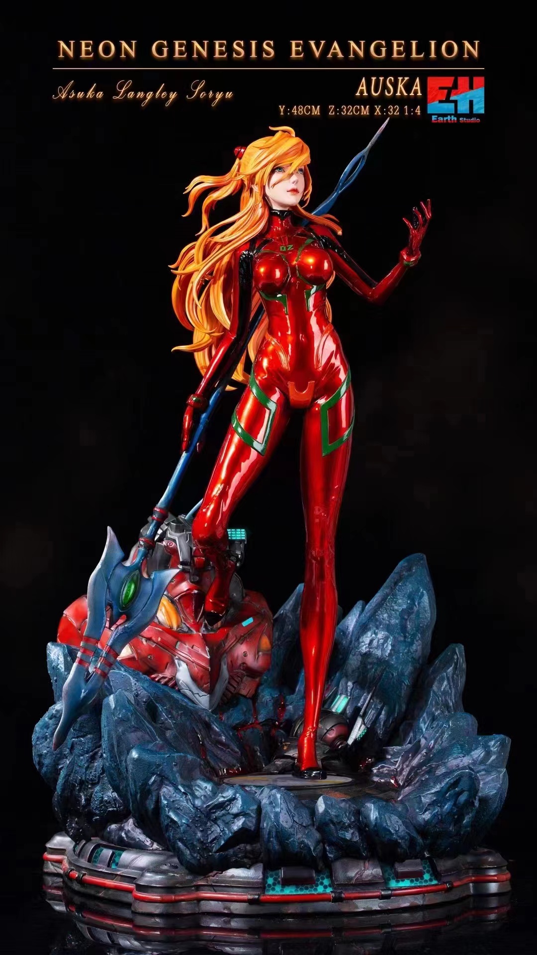 PRE-ORDER EARTH Studio - Neon Genesis Evangelion Battle Soryu Asuka Langley 1/4 Statue(GK)