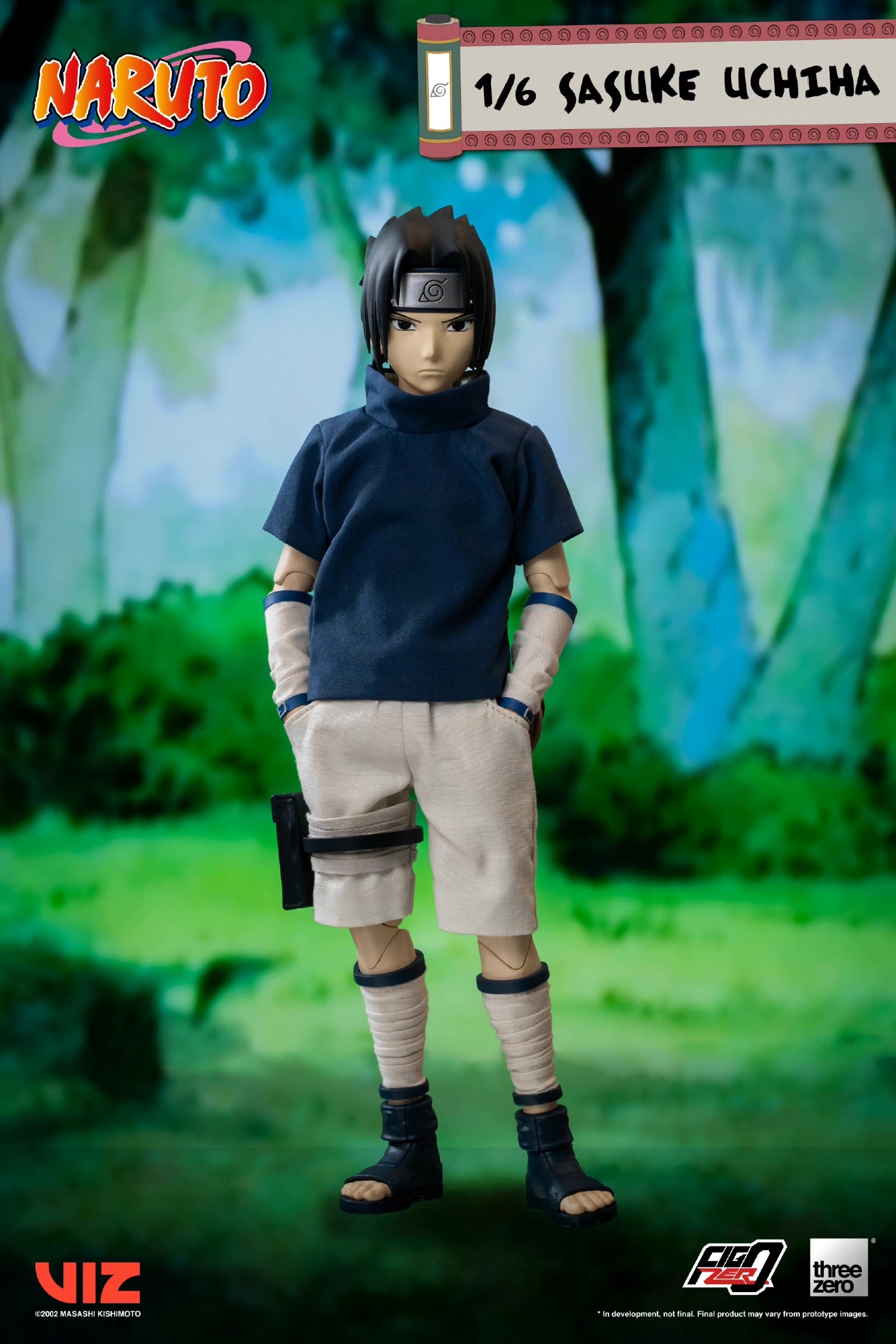 PRE-ORDER Threezero - Naruto - FigZero Sasuke Uchiha 3Z02618W0 1/6 Scale Action Figure