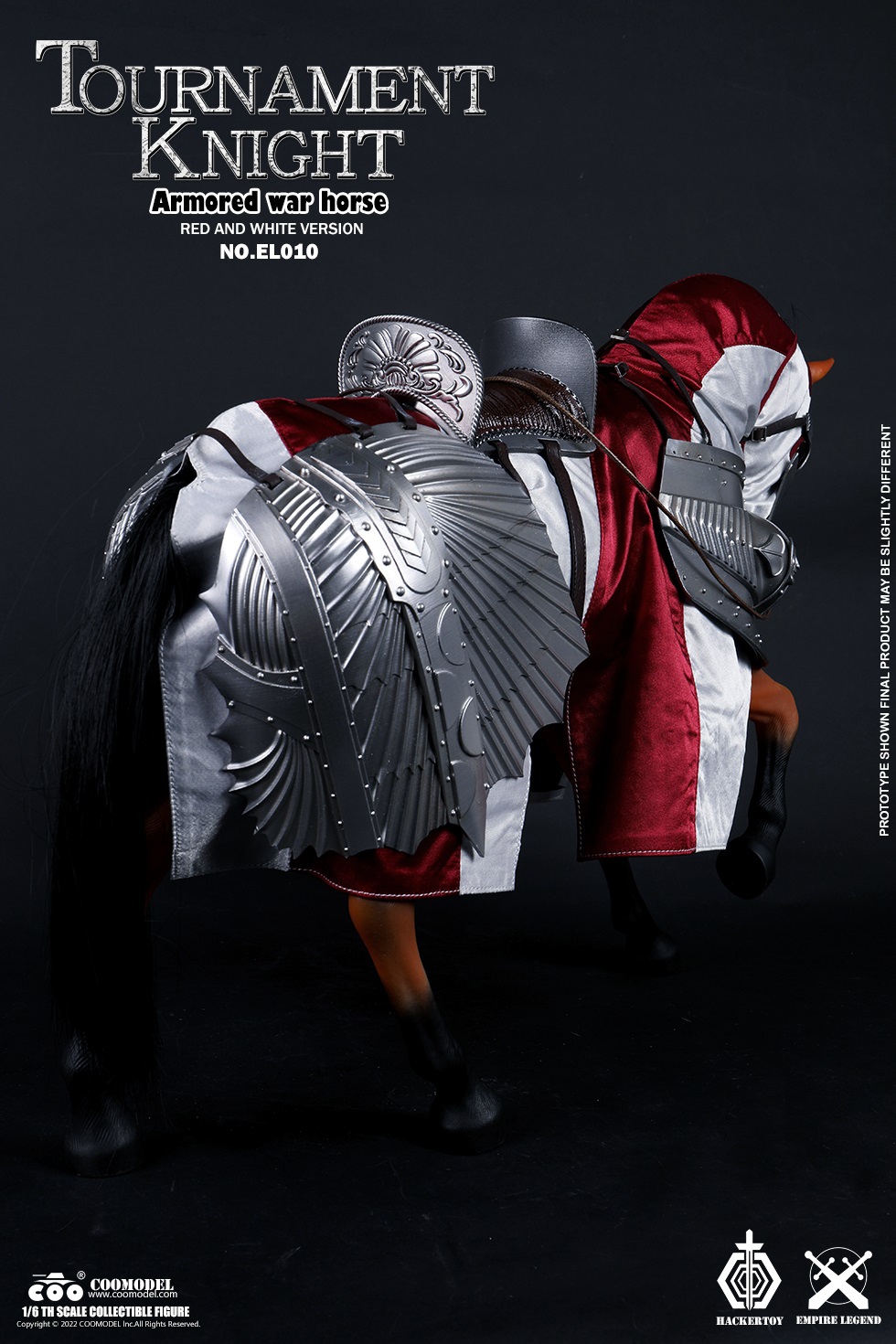 IN-STOCK COOMODEL 1/6 Superalloy - Empire Legend - Armored War Horse Red & White Version (EL010)