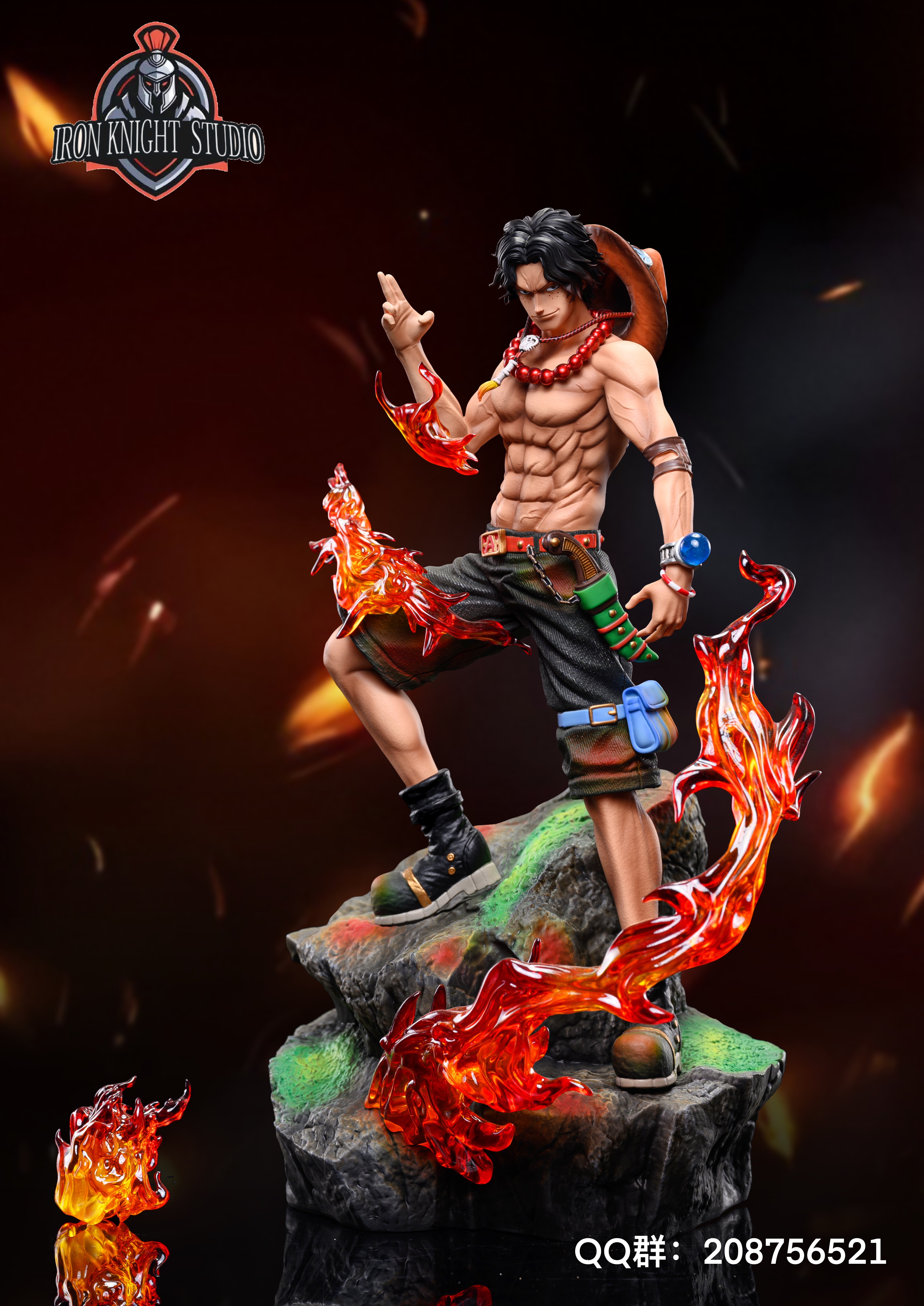 PRE-ORDER Iron Knight Studio - One Piece Musket Portgas D. Ace POP Scale Statue(GK)