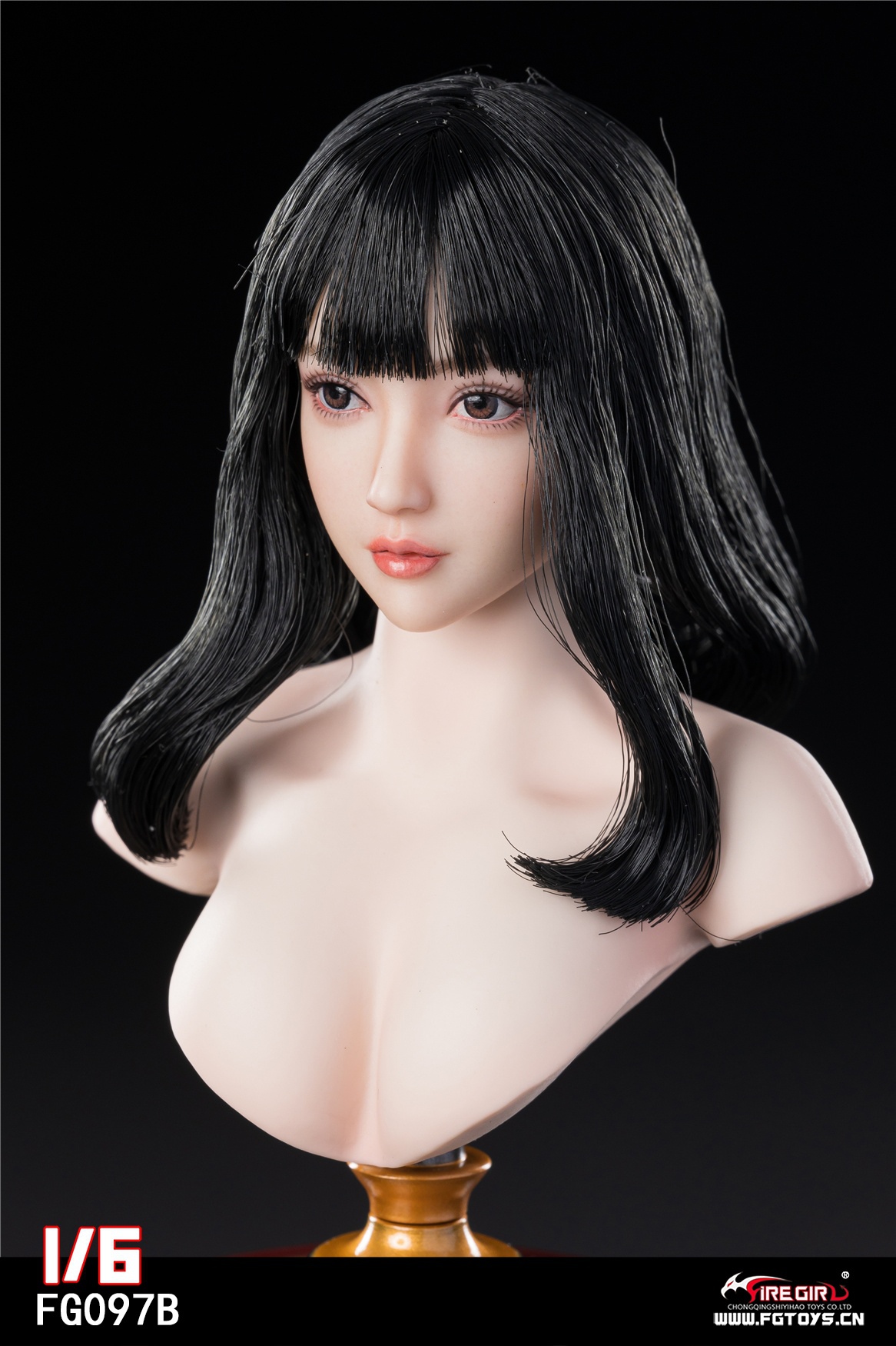 PRE-ORDER Fire Girl Toys - Asian Girl ( FG097A/B/C) 1/6 Head Sculpt Statue(GK)