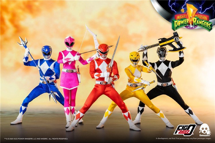 【IN STOCK】Threezero 3Z0310 Mighty Morphin Power Rangers Core Ranger & Green Ranger Six Pack 1/6 scale