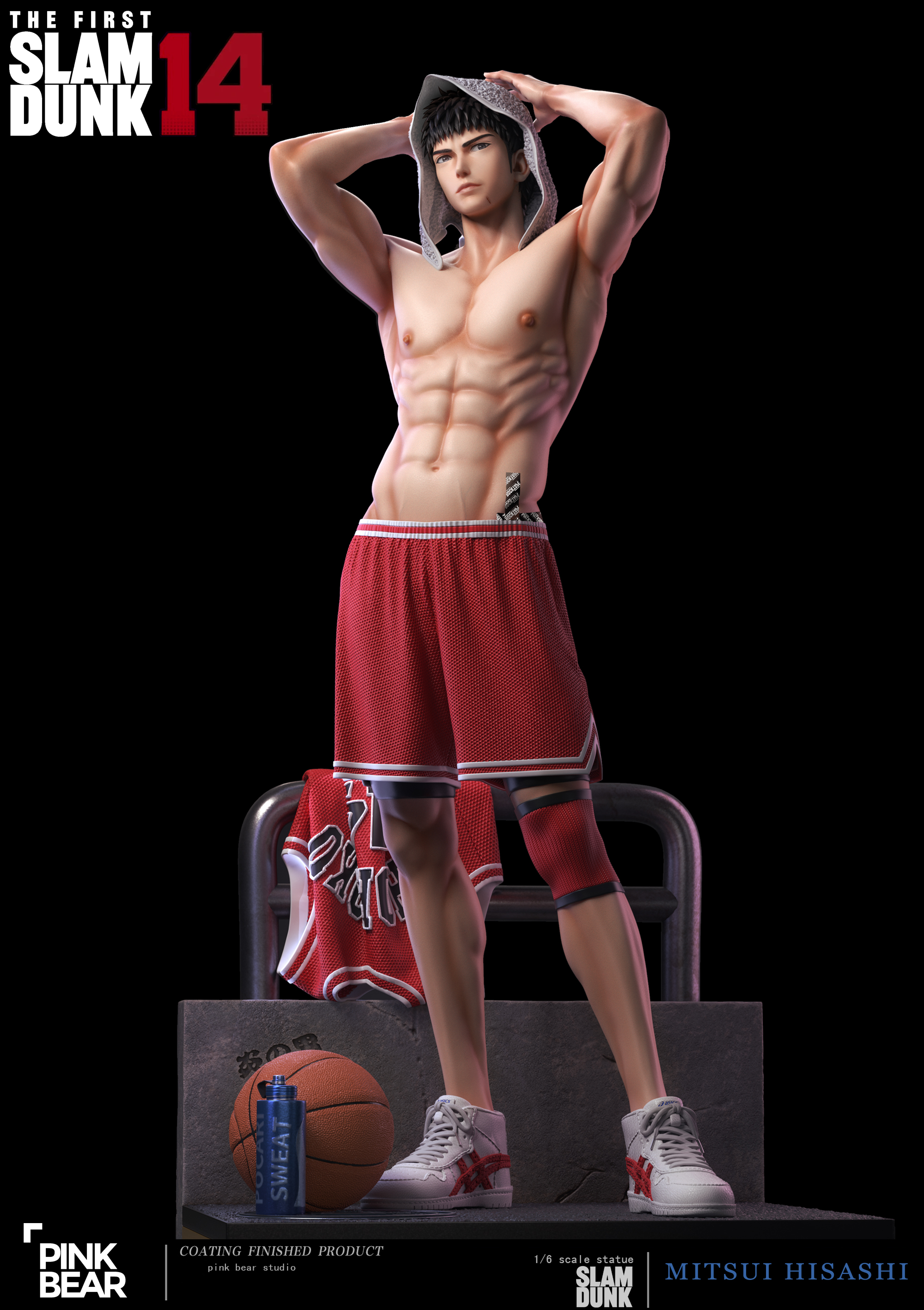 PRE-ORDER Pink Bear Studio - Slam Dunk Red No. 14 Hisashi Mitsui 1/6 Statue(GK)
