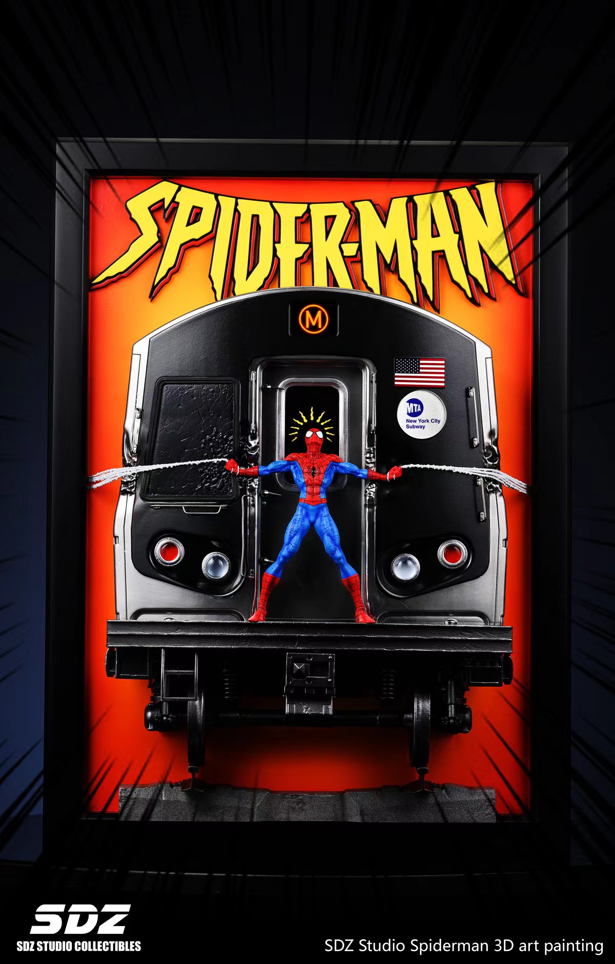 PRE-ORDER SDZ Studio - Marvel Art Statue Painting Series Spiderman Statue(GK) Painting