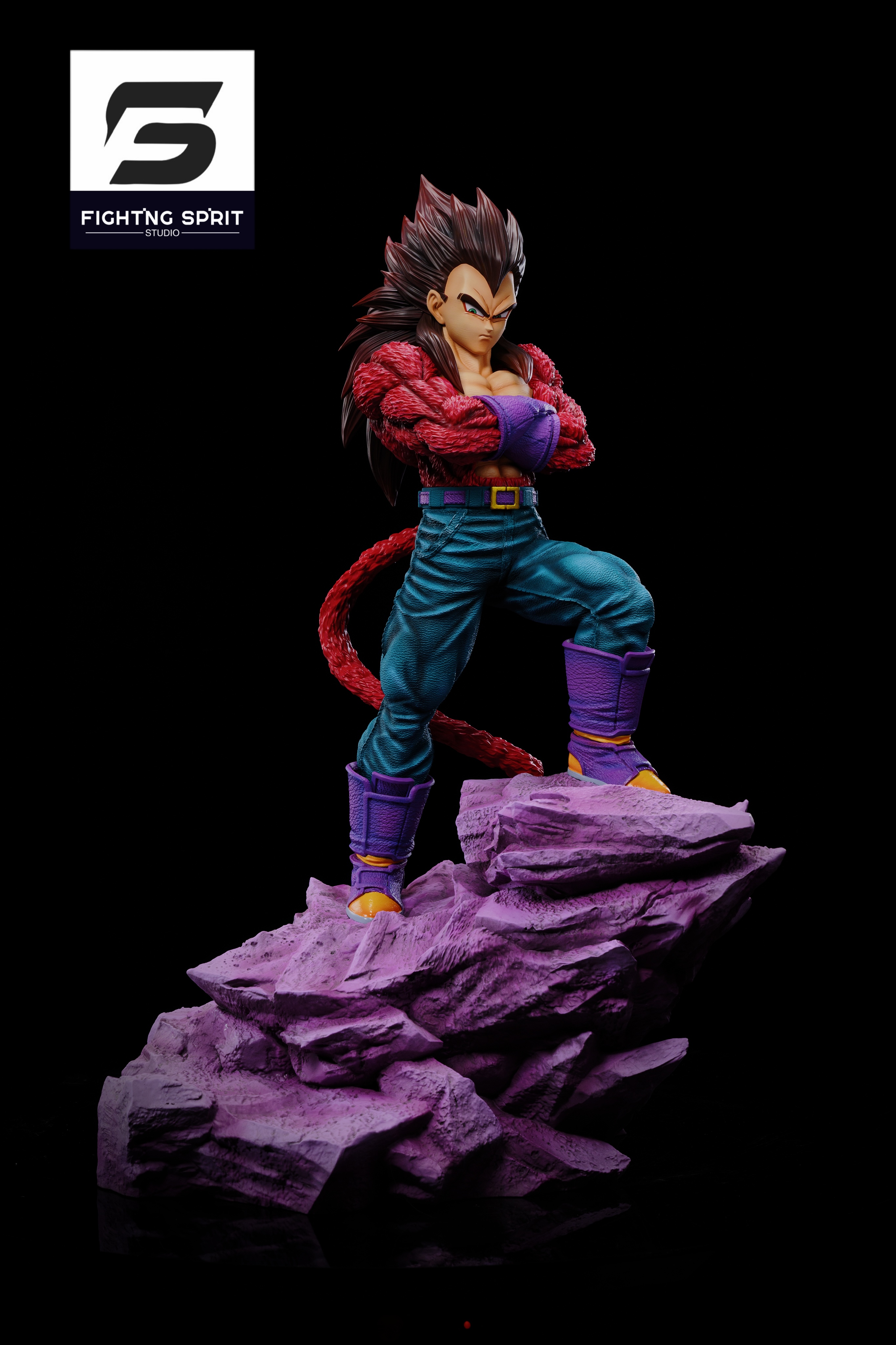 PRE-ORDER Fighting Sprit Studio - Dragon Ball 001 Super Saiyan 4 Son Goku & Super Saiyan 4 Vegeta 1/4 & 1/6 Statue(GK0