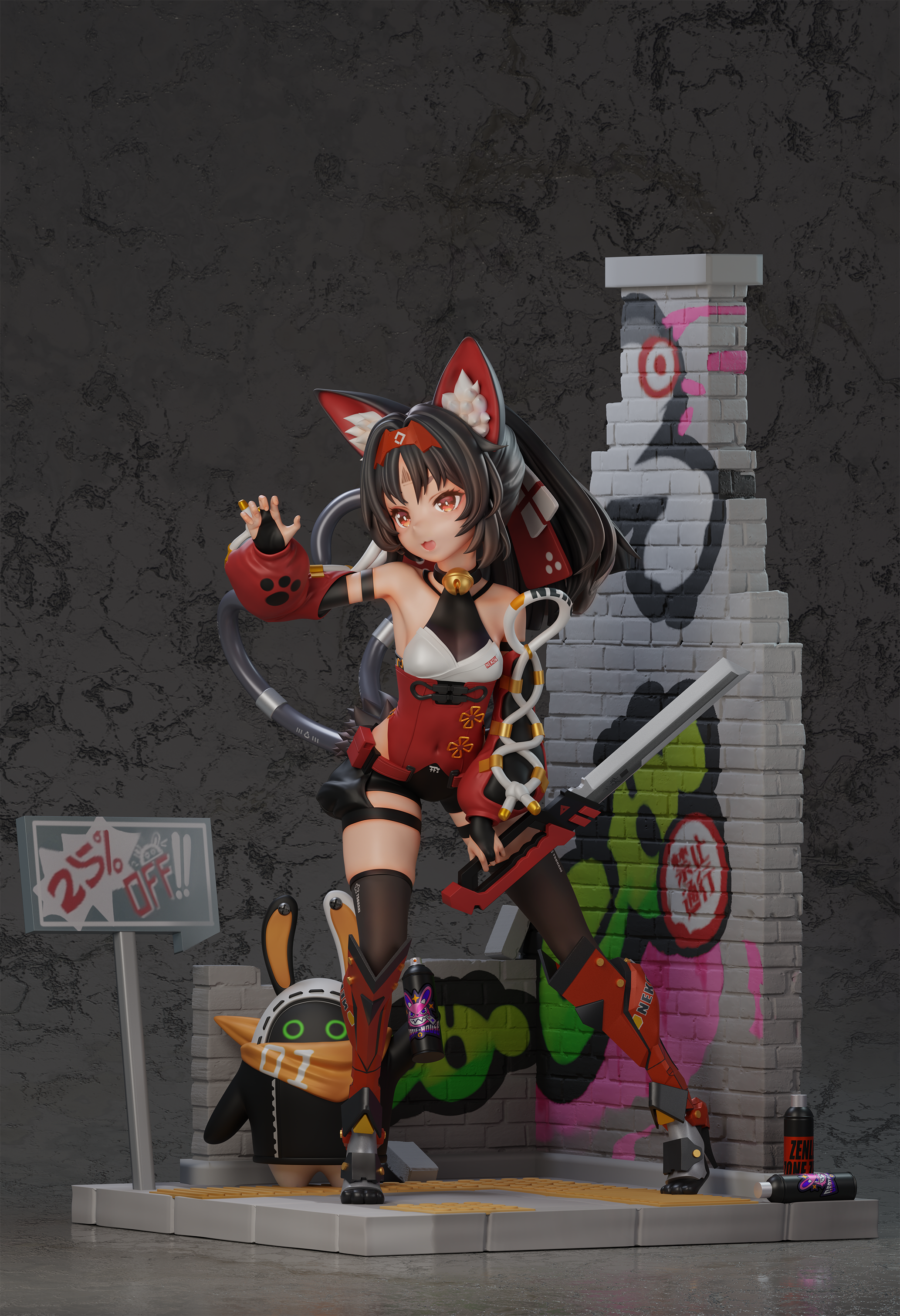 PRE-ORDER Beast Studio - Zenless Zone Zero Nekomiya Mana 1/6 Statue(GK) (Adult 18+)