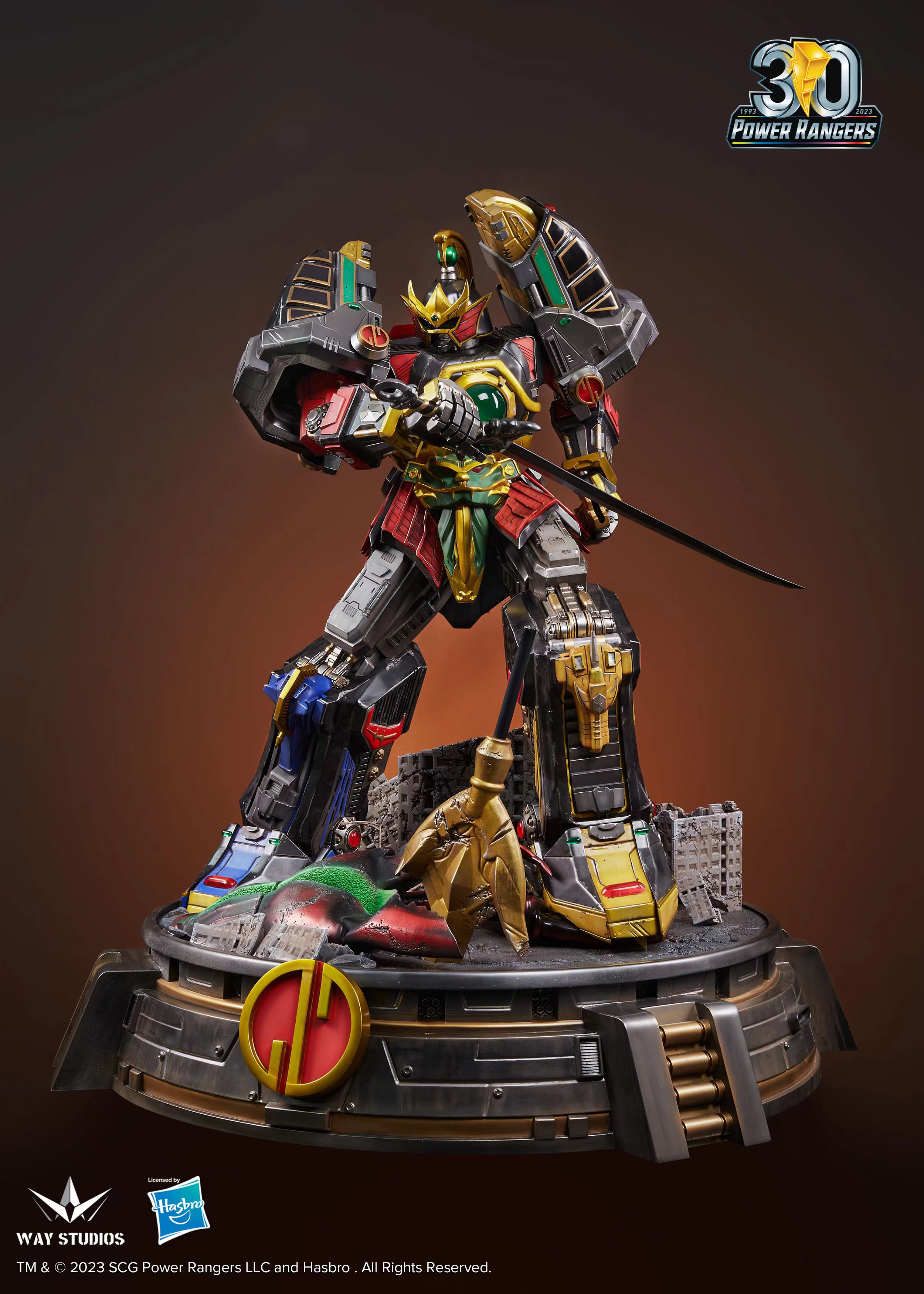 PRE-ORDER Way Studio - Power Rangers 30th Anniversary Series Legacy Thunder Mega Zord Statue(GK)