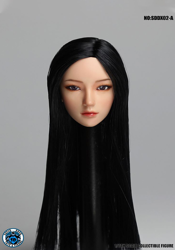 SUPER DUCK 1/6 SDDX02 girl head 1/6 Scale Female woman head sculpt With movable eyes for 12inch seamless body Figure