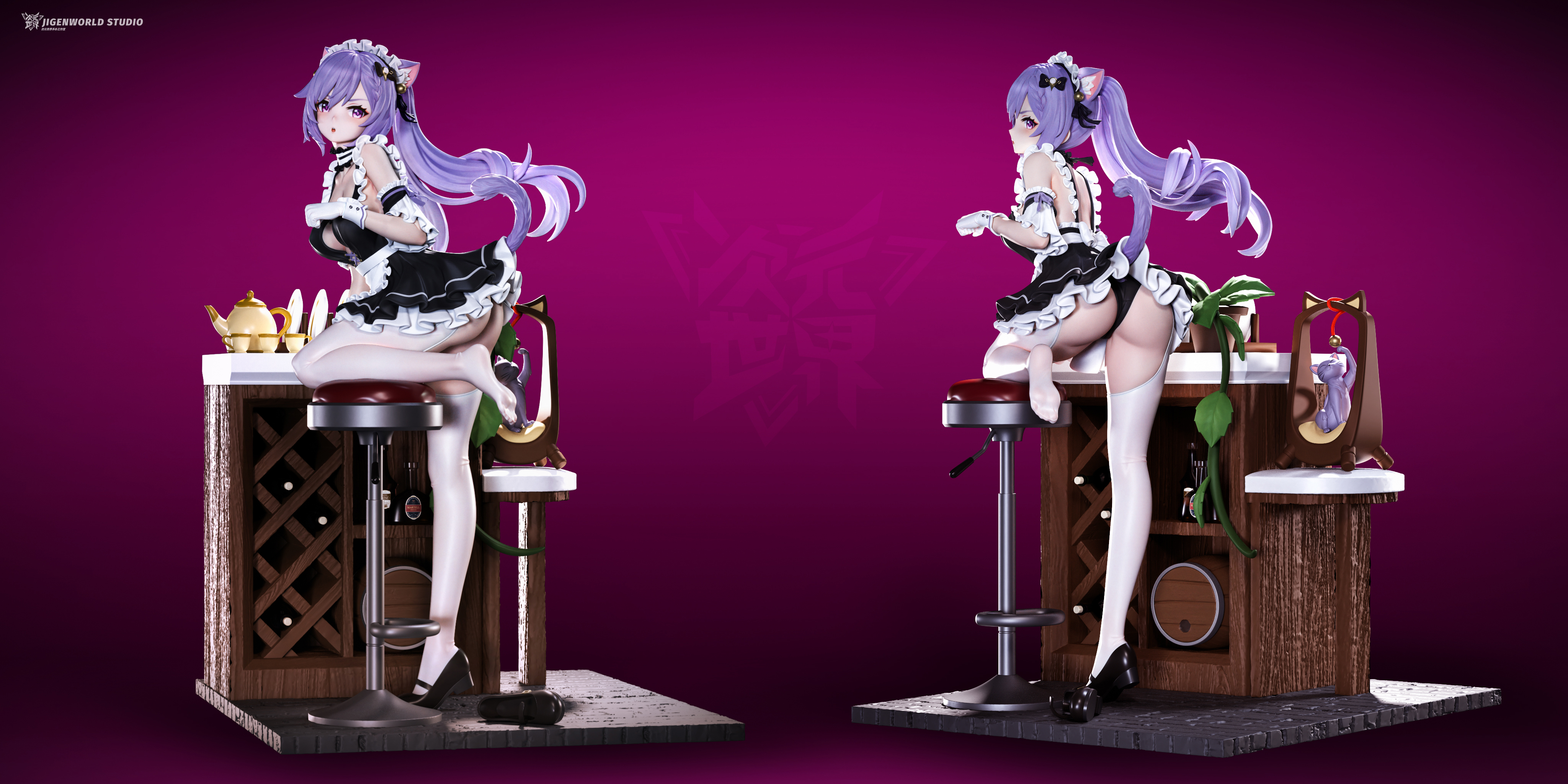 PRE-ORDER Jigenworld Studio - Genshin Impact - Ganyu & Keqing 1/6 Scale Statue(GK)