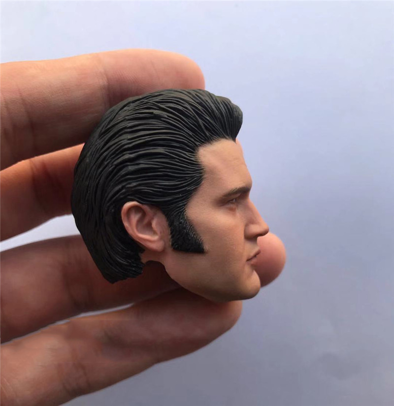 1/6 Scale Male Elvis Presley Head Sculpture Presley Superstar In Memory Can Be Suit 12inch Doll Soldier Collectable