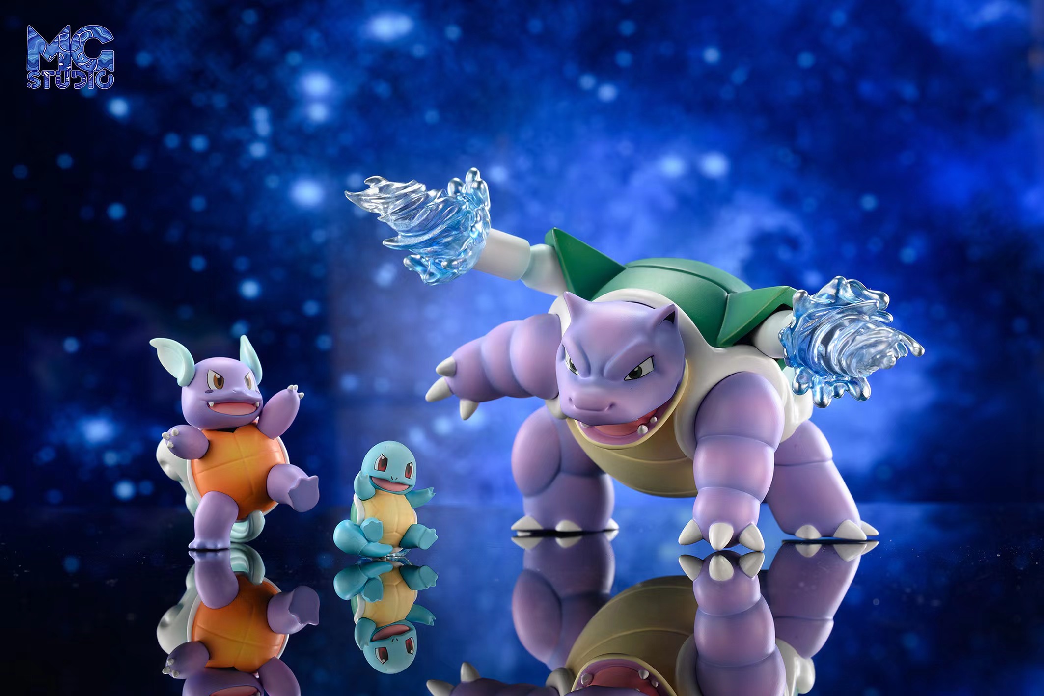 IN-STOCK MG Studio - Pokemon world Shiny Charizard & Blastoise 1/20 Statue(GK)