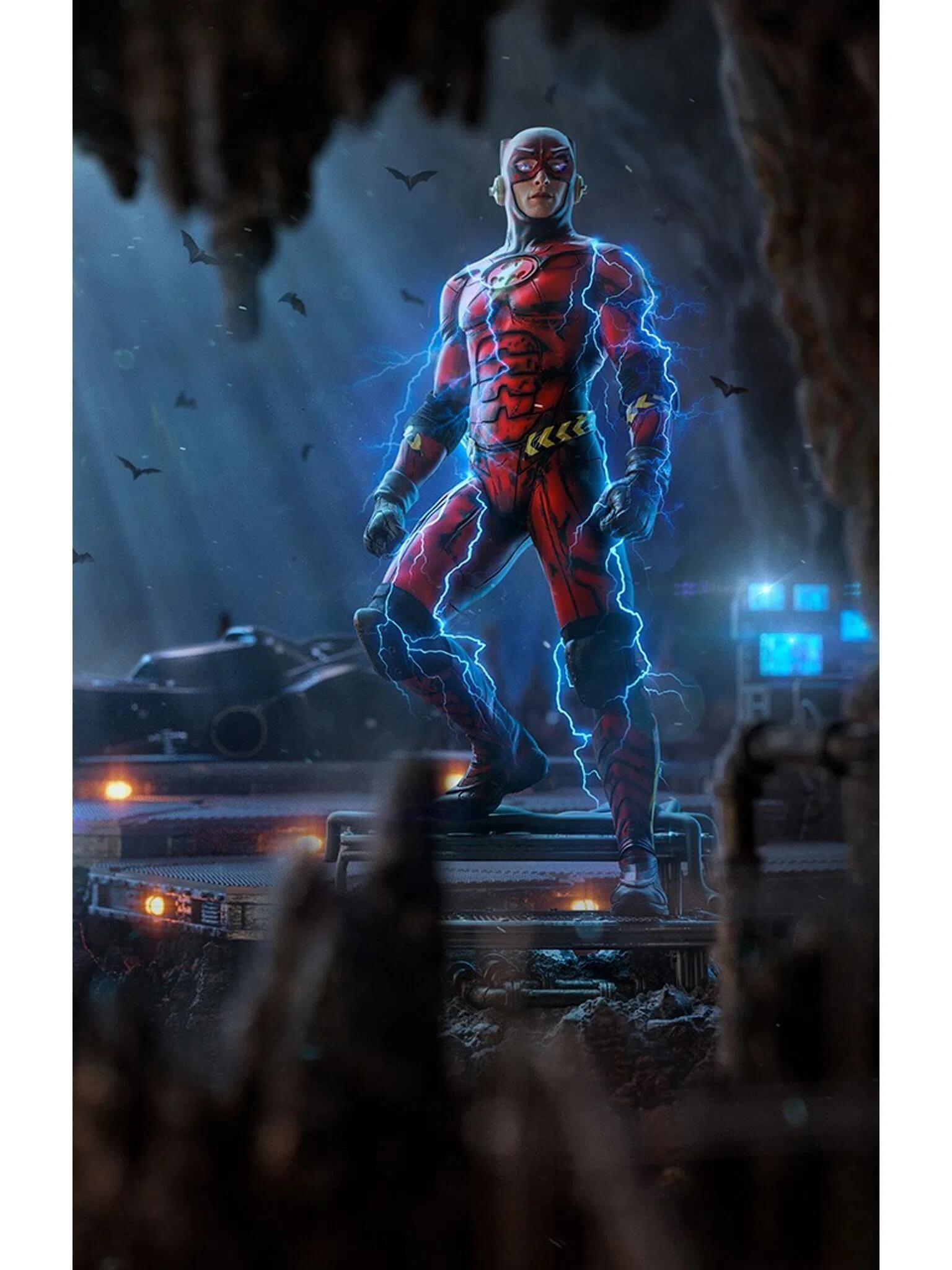 PRE-ORDER Iron Studios - The Flash Movie - Flash Alternate Ver WBFLSH83823-10 & WBFLSH90123-10 1/10 Statue(GK)
