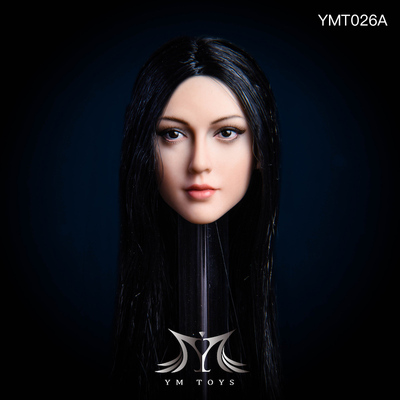YMTOYS YMT026 1/6 Anna Beautiful Lady Head Sculpt with Rooted Hair for 12inch Collectible Tbleague Action Figure DIY