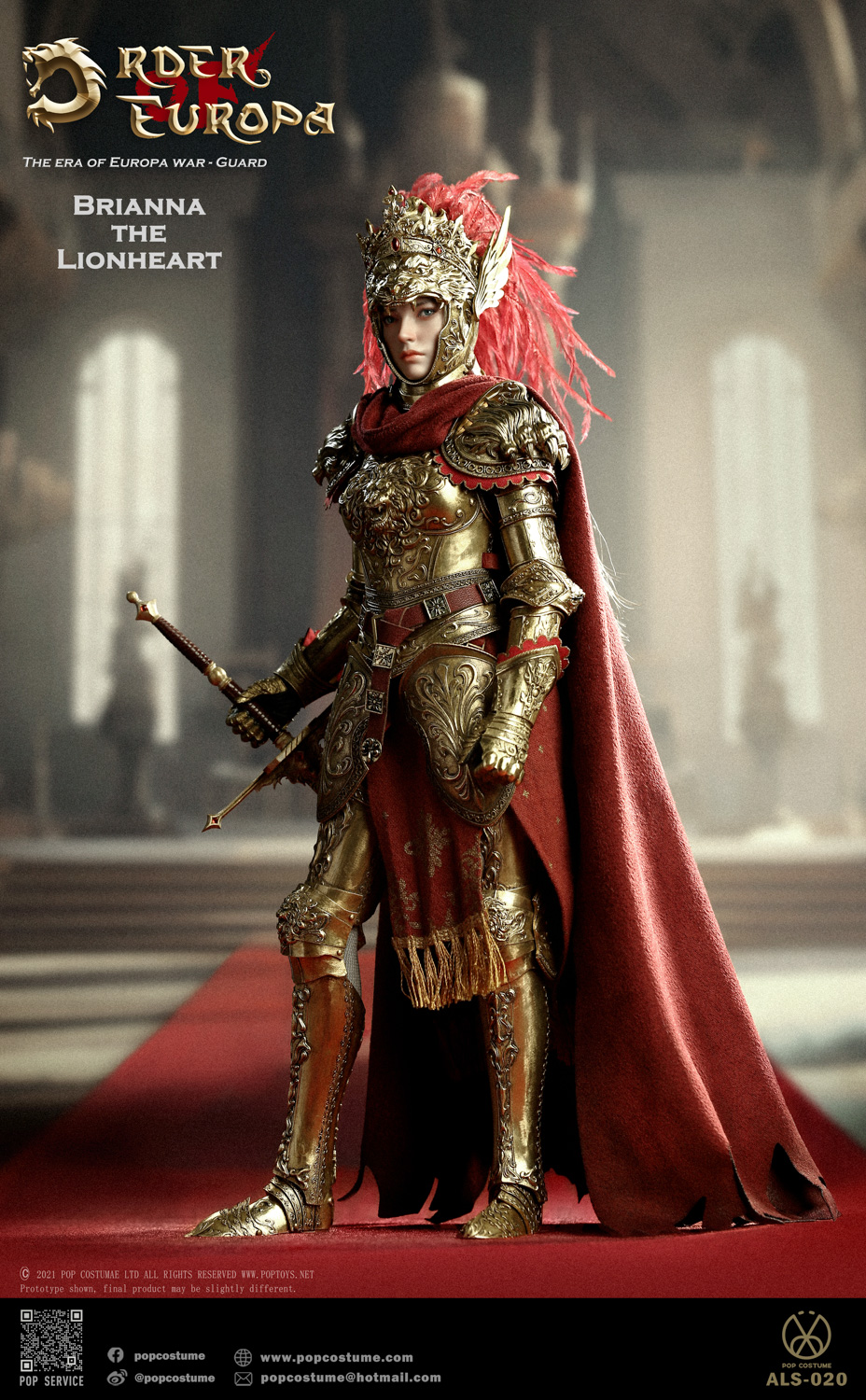 PRE-ORDER POP COSTUME THE ERA OF EUROPA WAR ALS-020&ALS-021 1/6 Action Figure