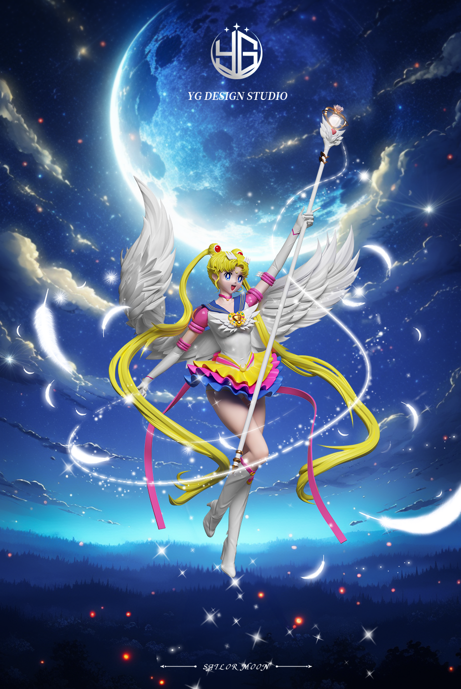 PRE-ORDER Yuguang Cultural Creative Design Studio - Sailor Moon Tsukino Usagi Statue(GK)