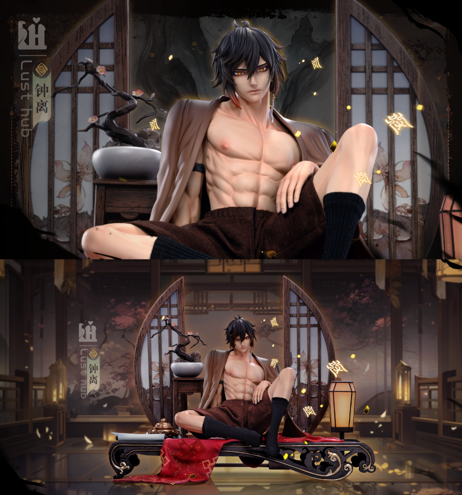PRE-ORDER Lust Hub Studio - Genshin Impact Zhongli & Kaedehara Kazuha WCF Statue(GK) (Adult 18+)