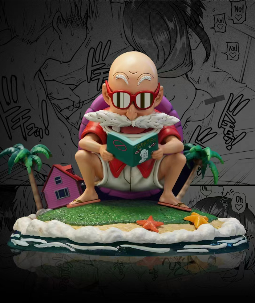 Pre-order NiNi studio X PG studio Dragon Ball Erosennin Master Roshi & Naruto Jiraiya SD Scale Statue