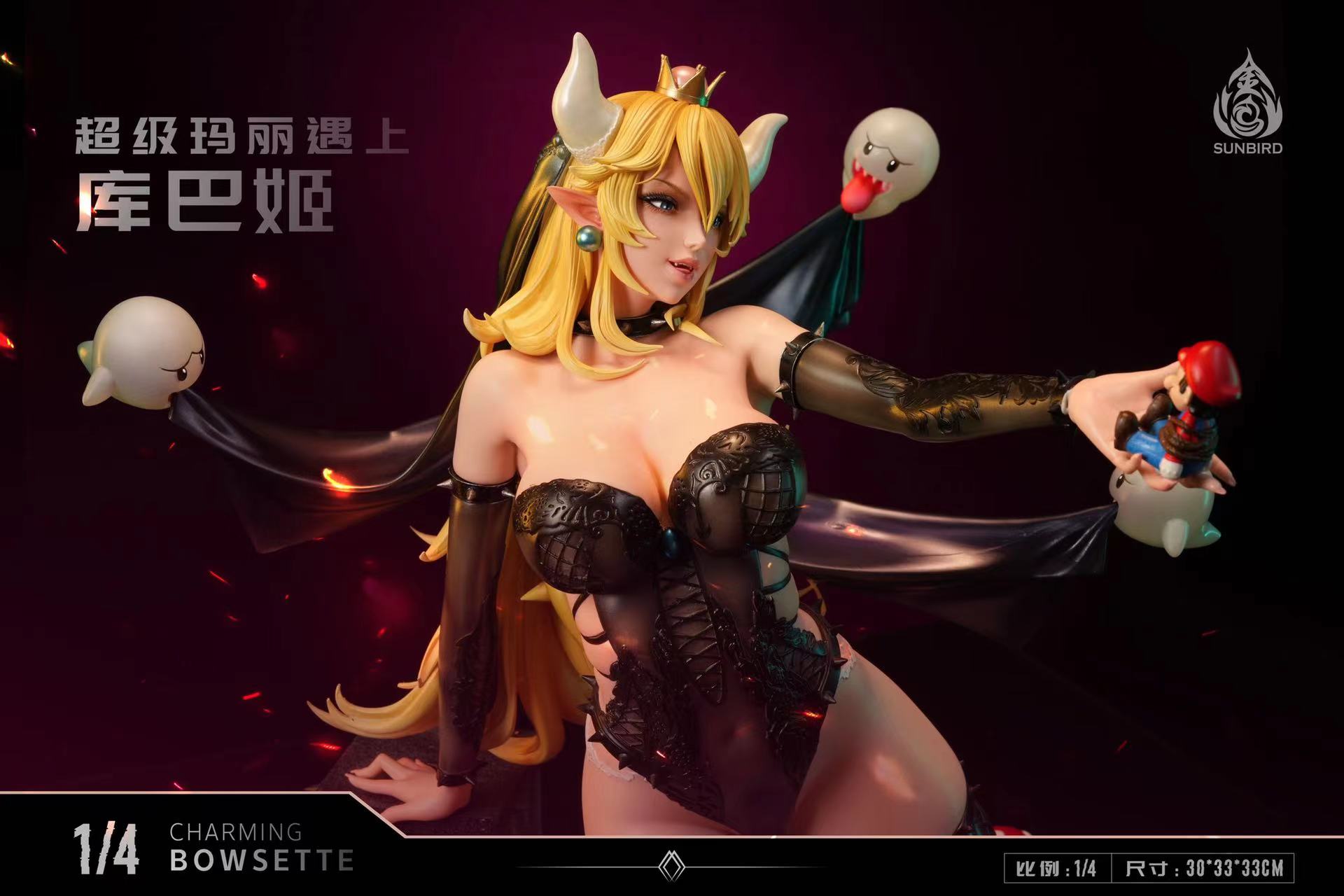 PRE-ORDER SUNBIRD Studio Super Mario Bros VS Bowsette 1/4 Statue(GK) (Adult 18+)