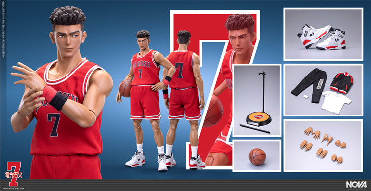 In stock 1/6 Action FIgure NOVA Slum Dunk No.7 Ryota Miyagi Basketball Player