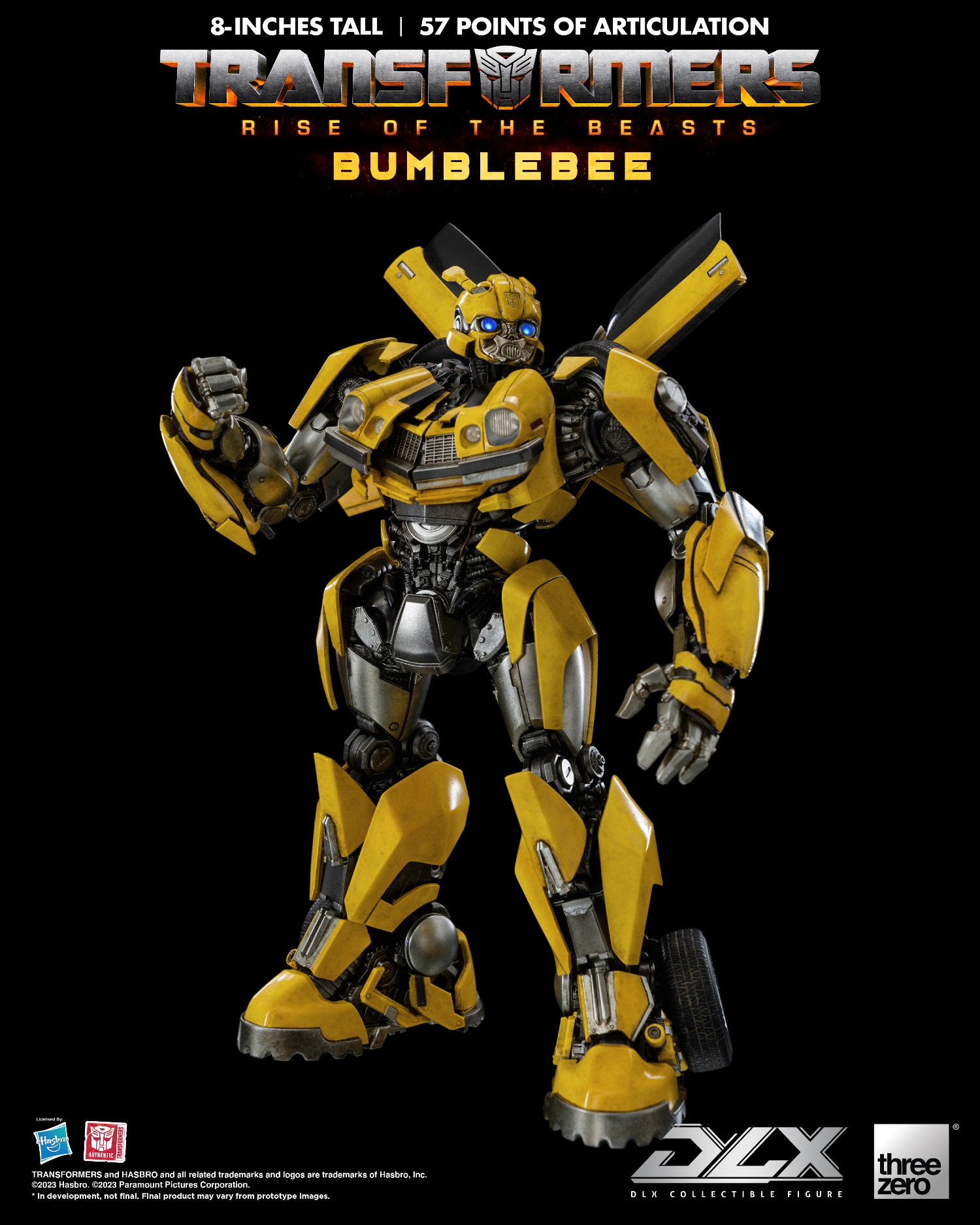 PRE-ORDER Threezero Transformers: Rise of The Beasts DLX Scale Series Bumblebee 3Z05630W0 Action Figure