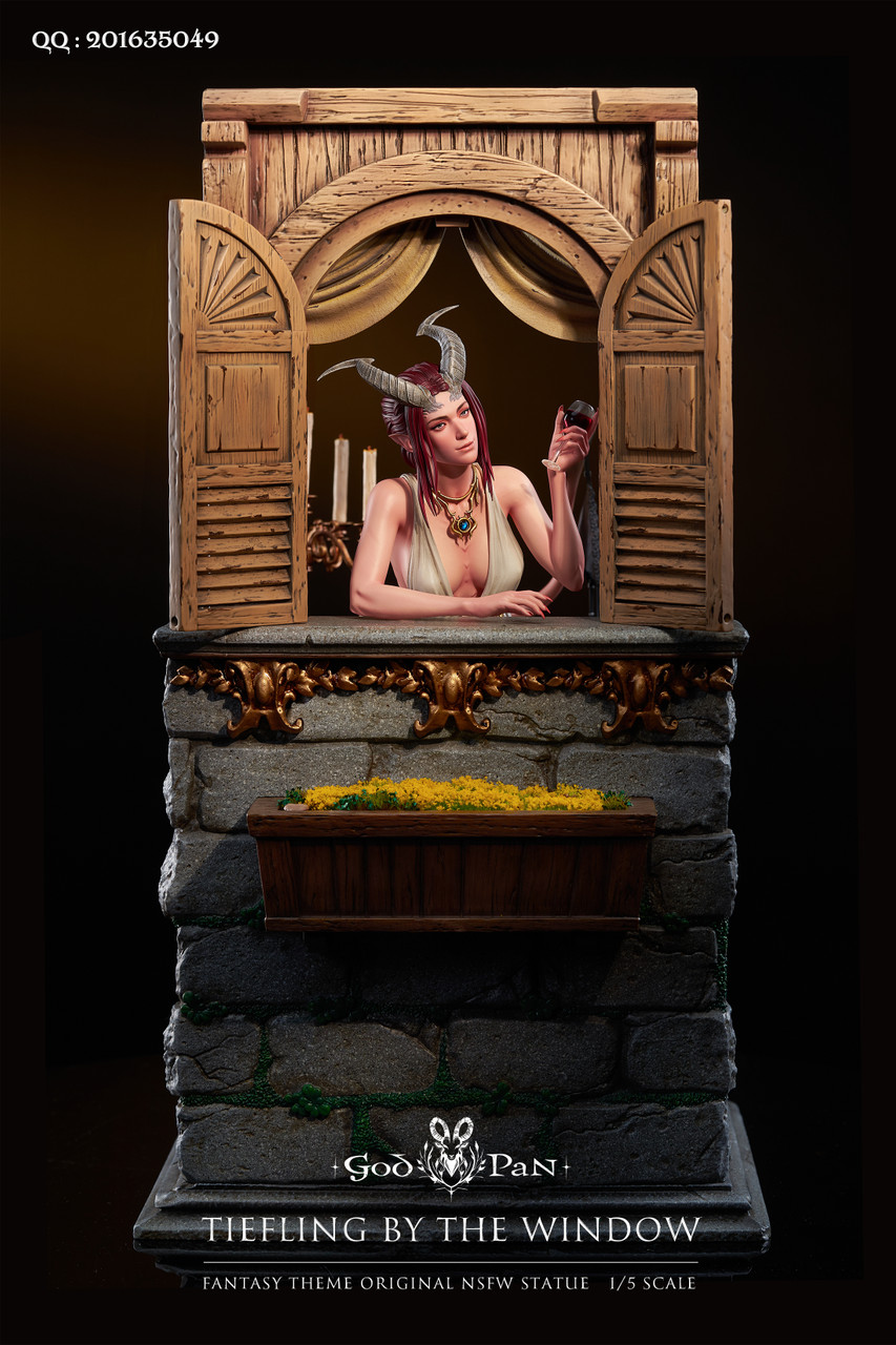 PRE-ORDER God Pan Studio - Tiefling by the window - Tiefling 1/5 Statue(GK) (Adult 18+)