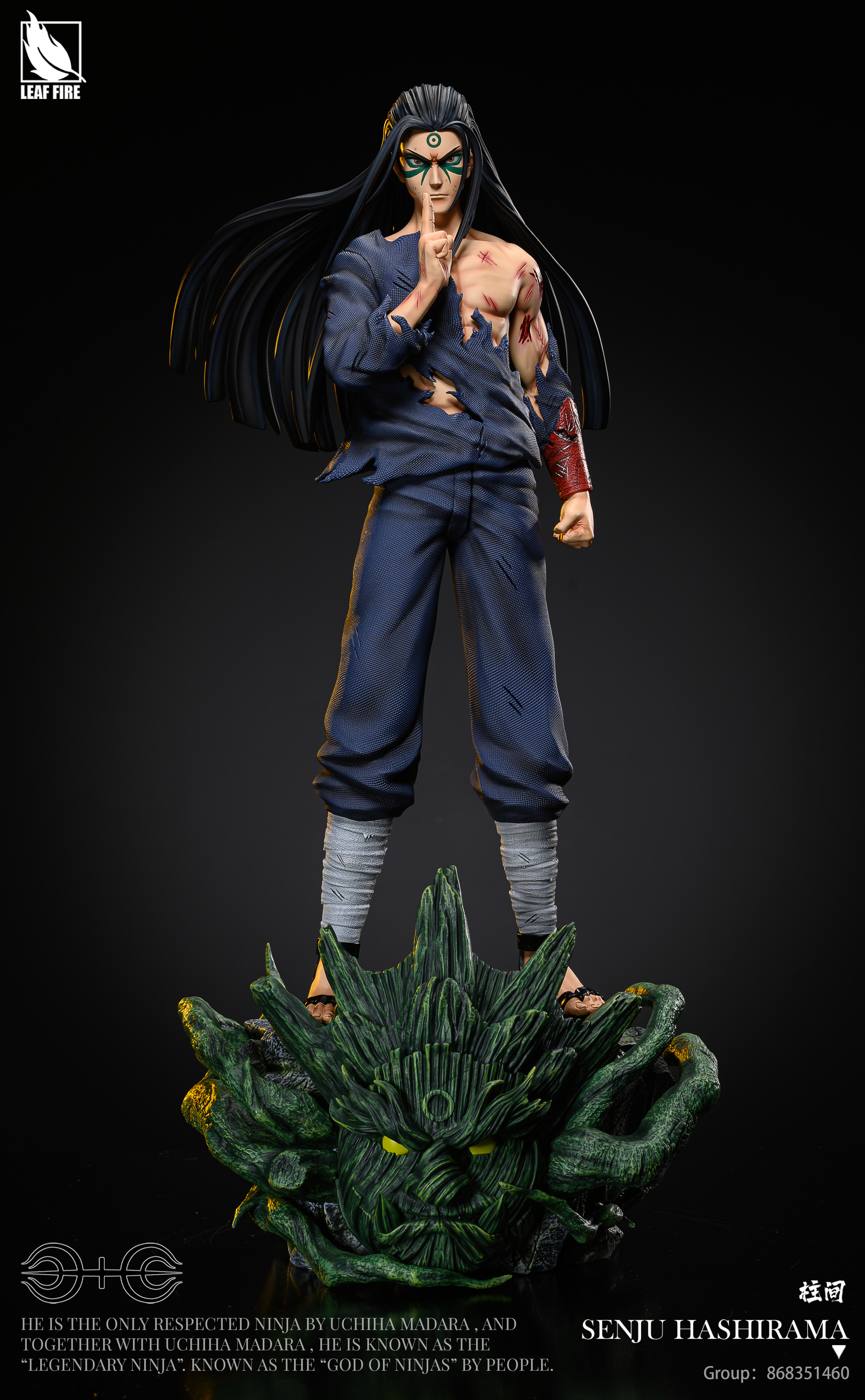 PRE-ORDER LEAF FIRE Studio - NARUTO - Senju Hashirama 1/6 & 1/4 Statue(GK)