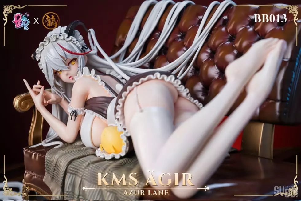 PRE-ORDER Dragon X POP Studio - Azur Lane - Kms Agir White PU Ver. BB013 1/4 & 1/6 Statue (GK) (Adult 18+)