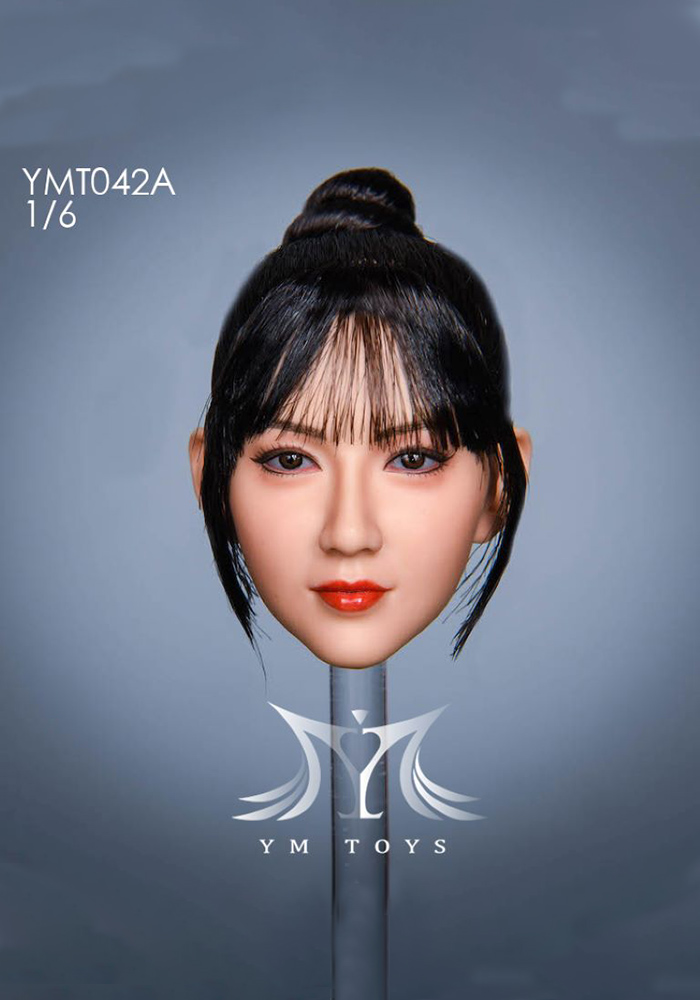 YMTOYS 1/6 YMT042 Ruyi Female Soldier's Head Sculpture Fit 12inch Female Plain Body