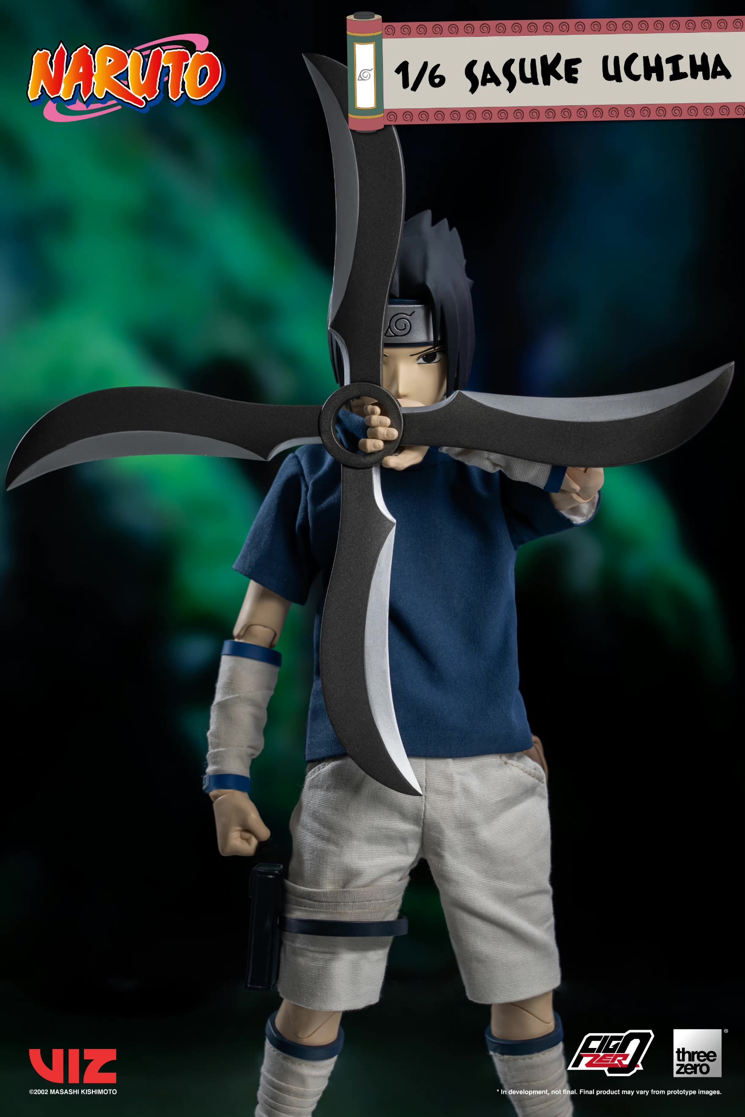 PRE-ORDER Threezero - Naruto - FigZero Sasuke Uchiha 3Z02618W0 1/6 Scale Action Figure