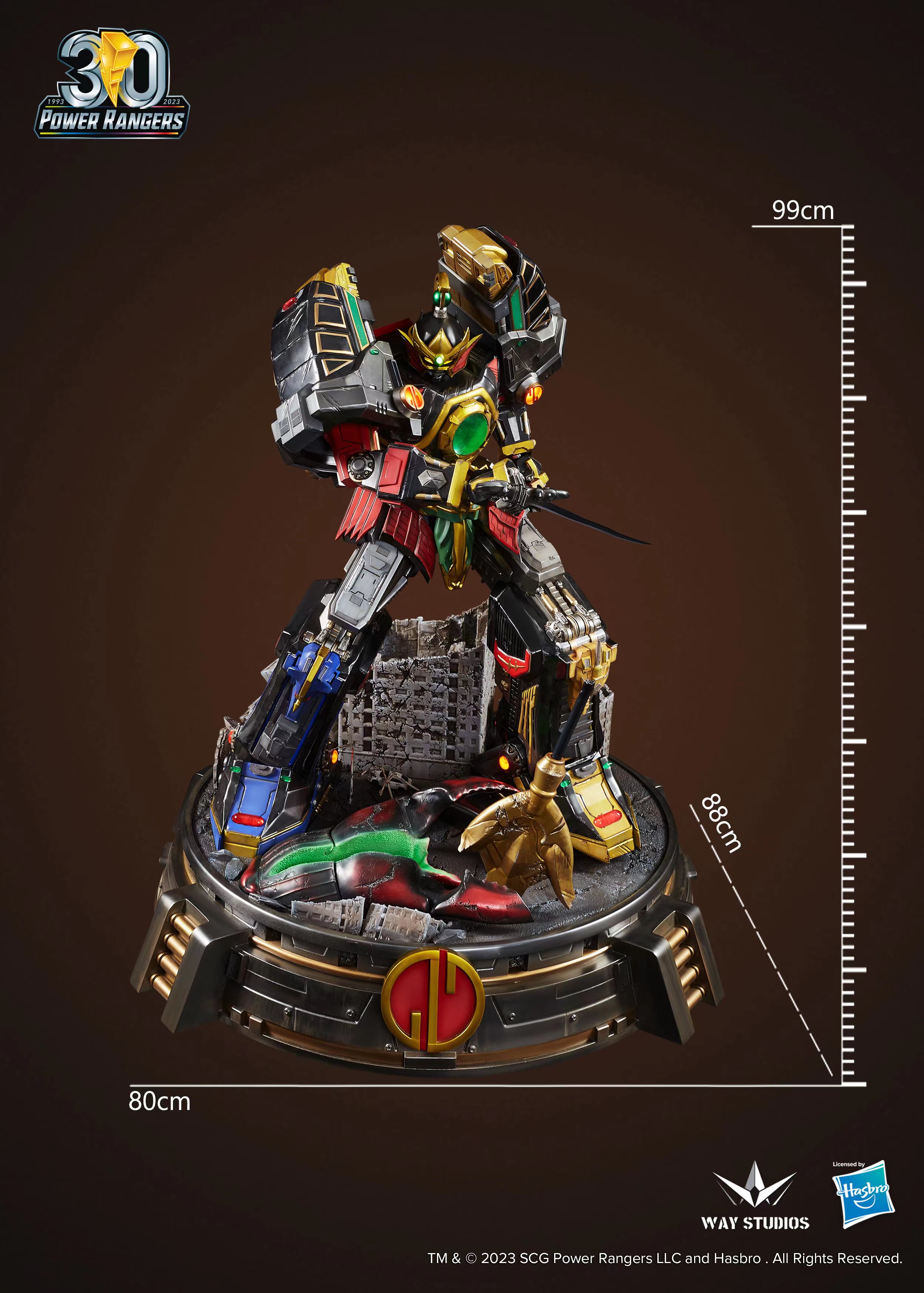 PRE-ORDER Way Studio - Power Rangers 30th Anniversary Series Legacy Thunder Mega Zord Statue(GK)