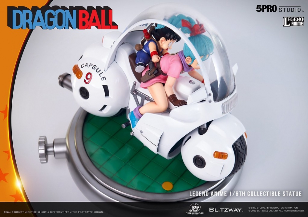 5PRO STUDIO × BLITZWAY 5PRO-LA-70201 1/6 ANIMATION STATUE《DRAGON BALLL (龍珠)》BULMA'S HOIPOI CAPSULE NO.9 BIKE