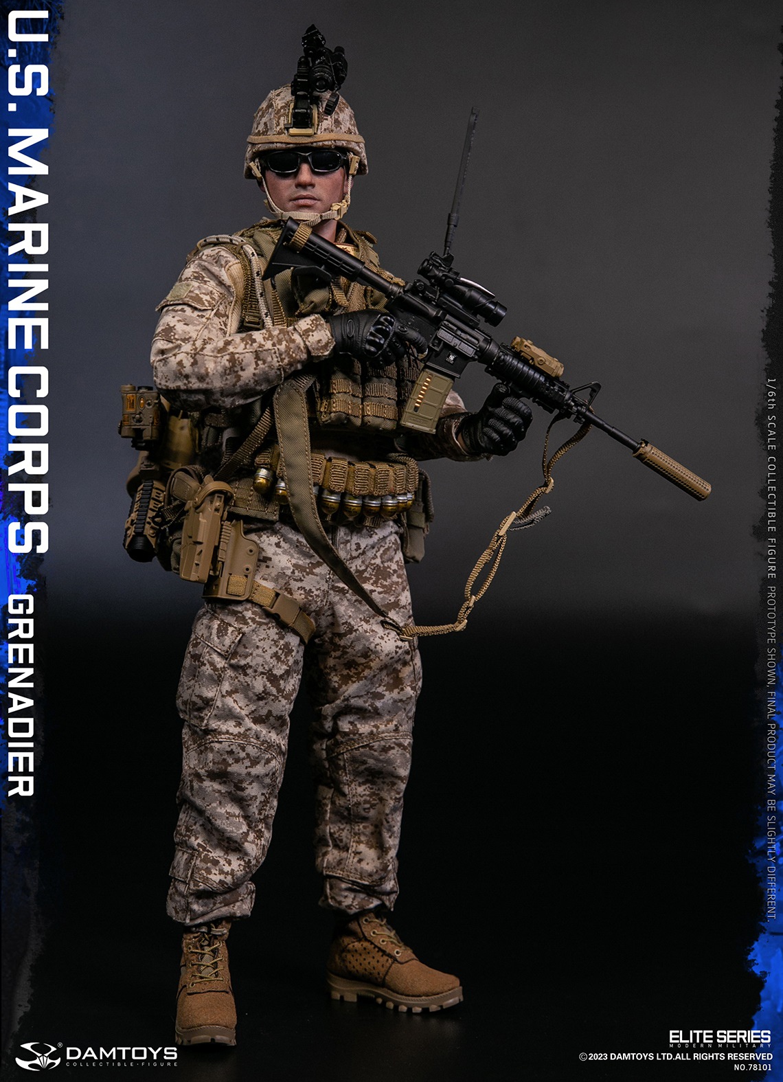 PRE-ORDER DAMTOYS - U.S. Marine Corps Grenadier (78101) 1/6 Action Figure