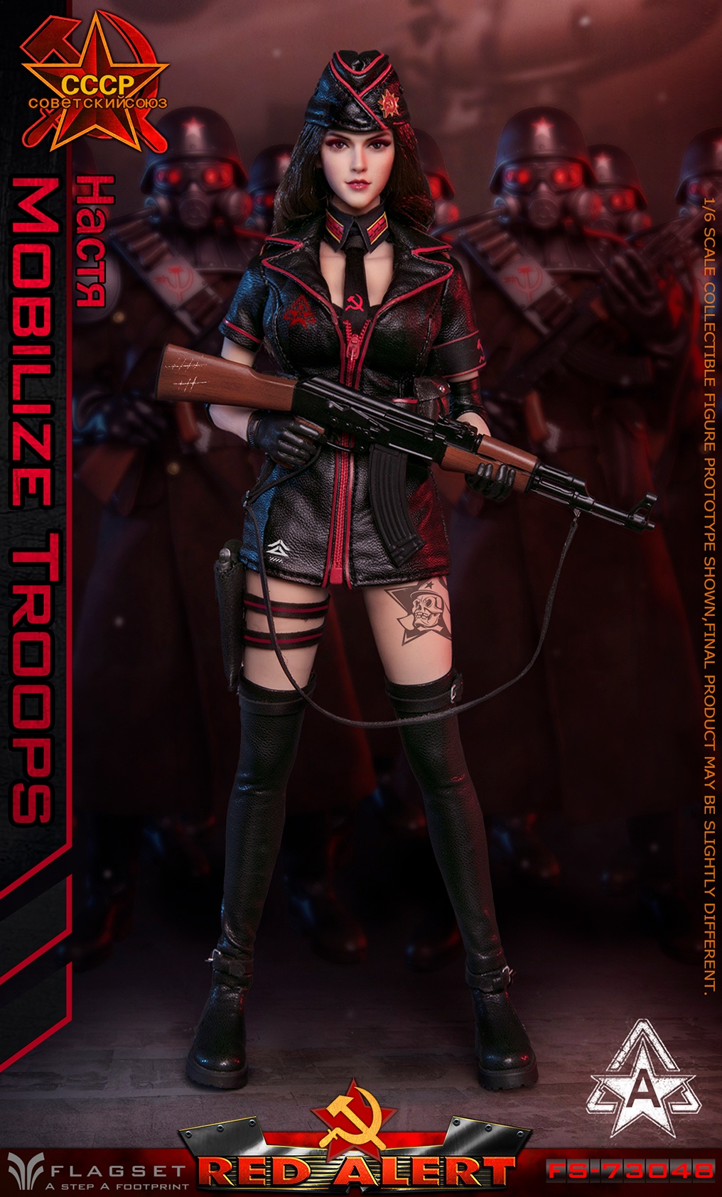 PRE-ORDER FLAGSET Studio Red Alert Soviet Sniper Squad Nasjia & BellaFS-73048A & FS-73048B1/6 Action Figure