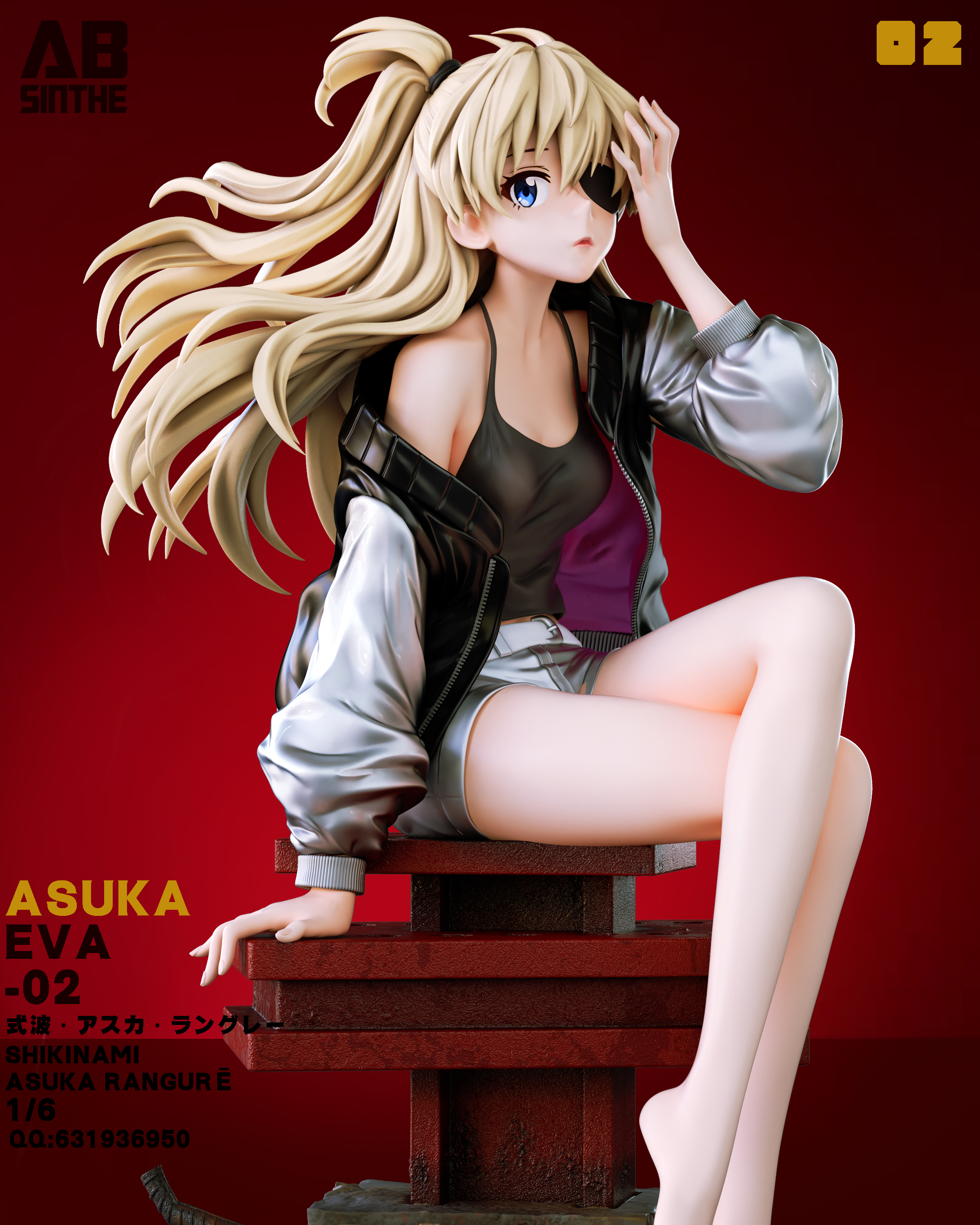 PRE-ORDER ABsinthe Studio - Neon Genesis Evangelion Asuka 1.0 1/6 Statue(GK) (Adult 18+)