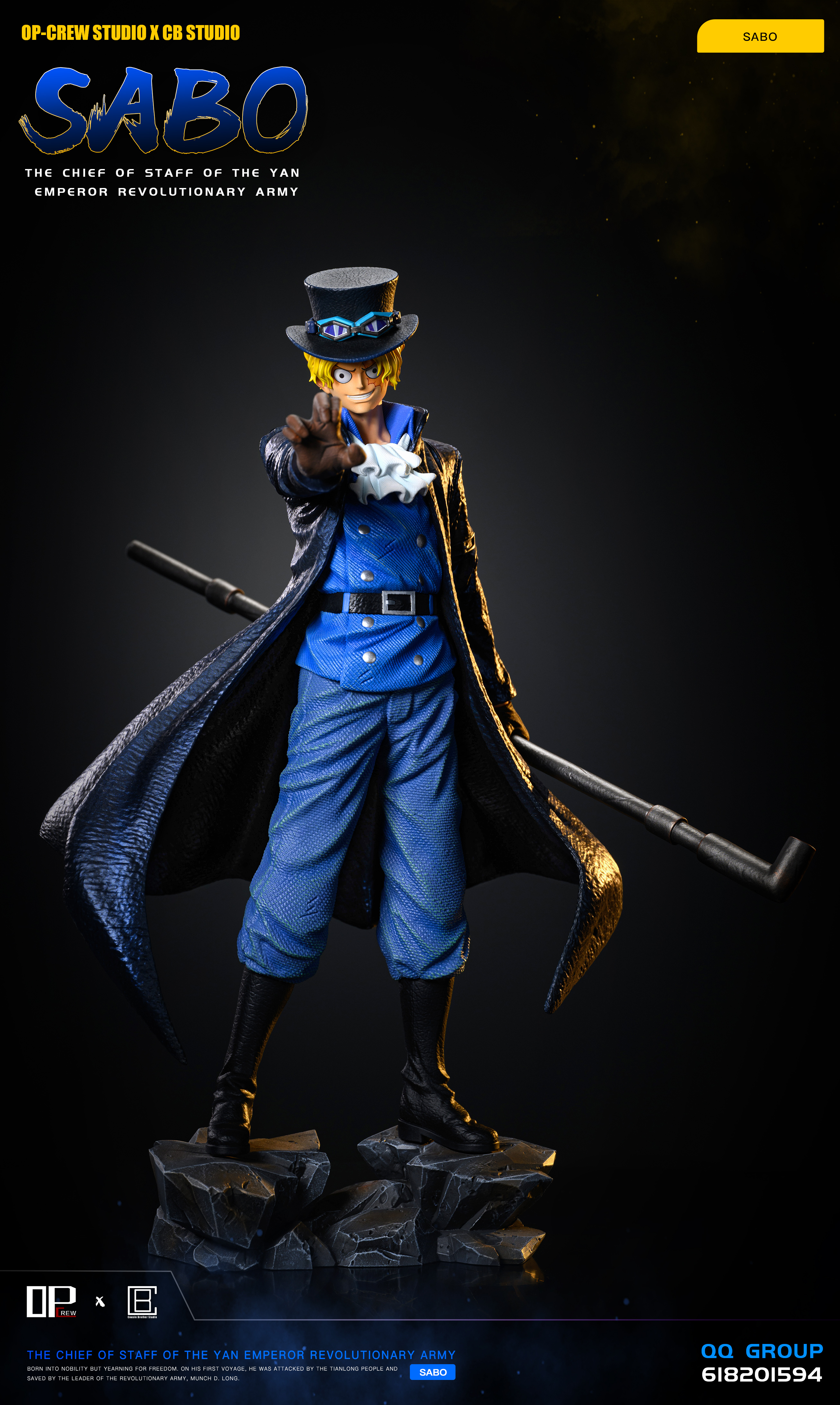 PRE-ORDER OP-Crew Studio & Cousin Brother Studio - One Piece Sabo Statue(GK)
