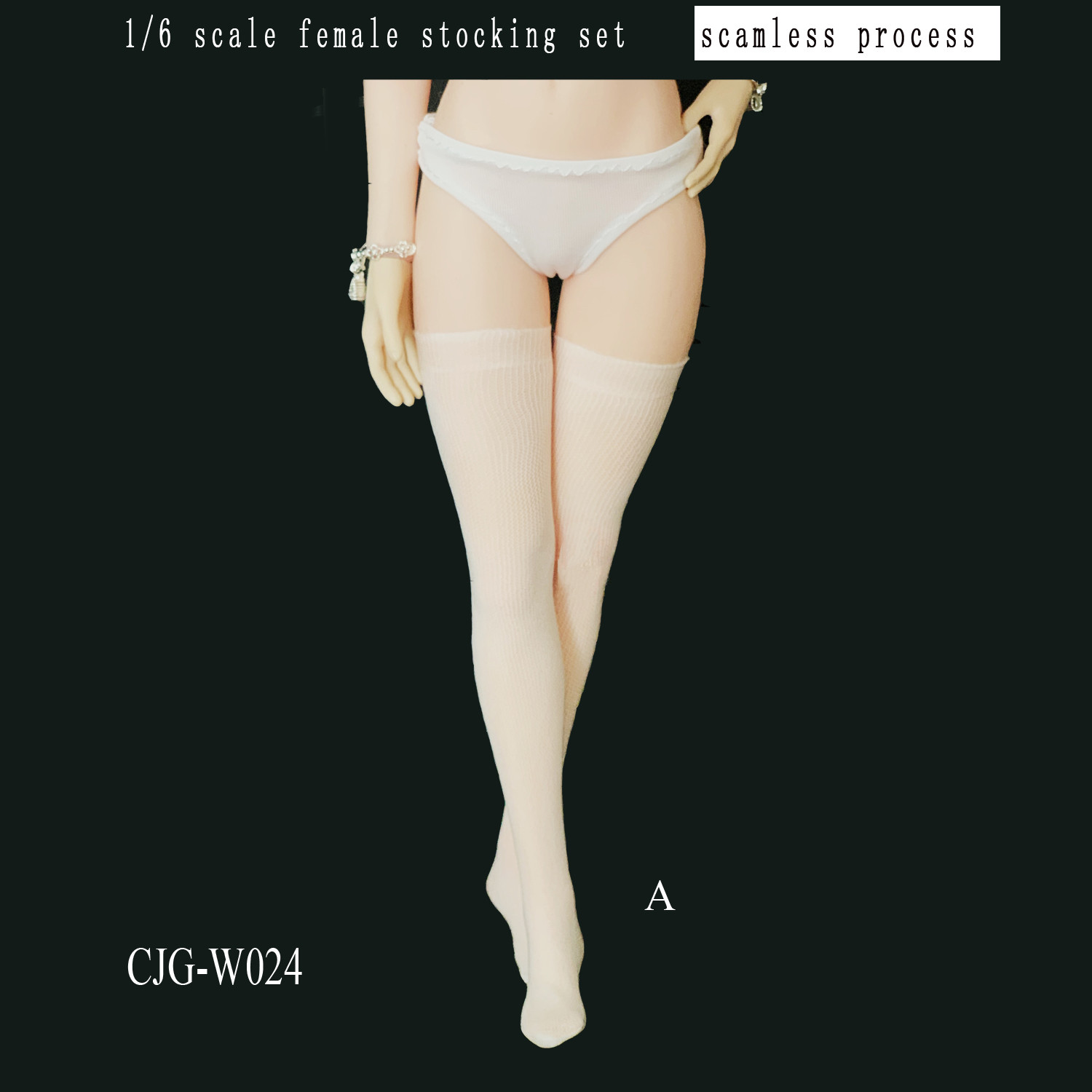 CJG-W024 1/6 Seamless stockings No staining for 12inch female action figure