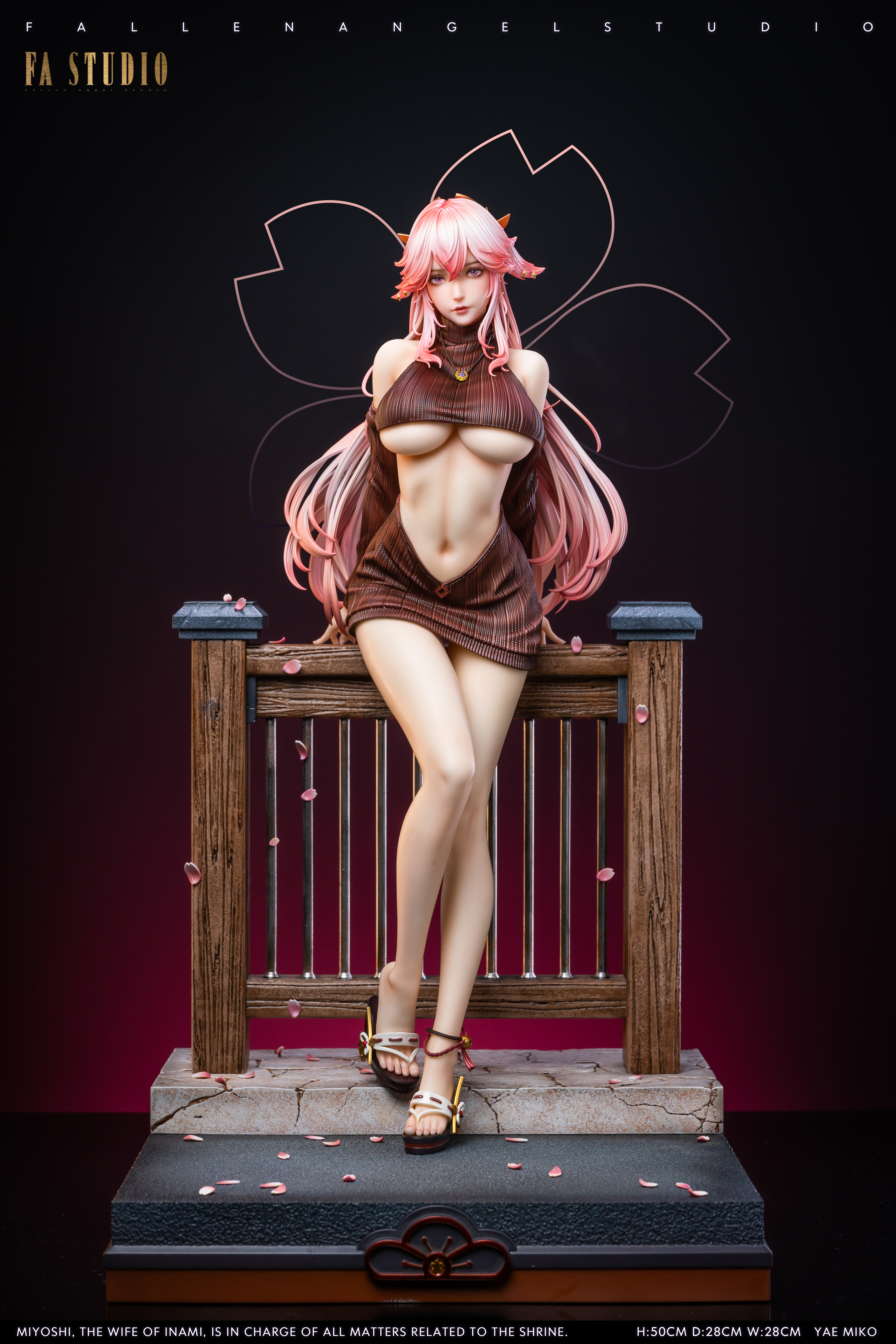 PRE-ORDER Fallen Angel Studio Genshin Impact Casual Ver Yae Miko 1/4 Scale Statue(GK) (Adult 18+)