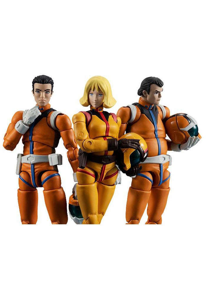 Mobile Suit Gundam G.M.G. Earth Federation Force 04. 05. 06 Sayla Mass Set of 3 Figures (With Bonus) MegaHouse