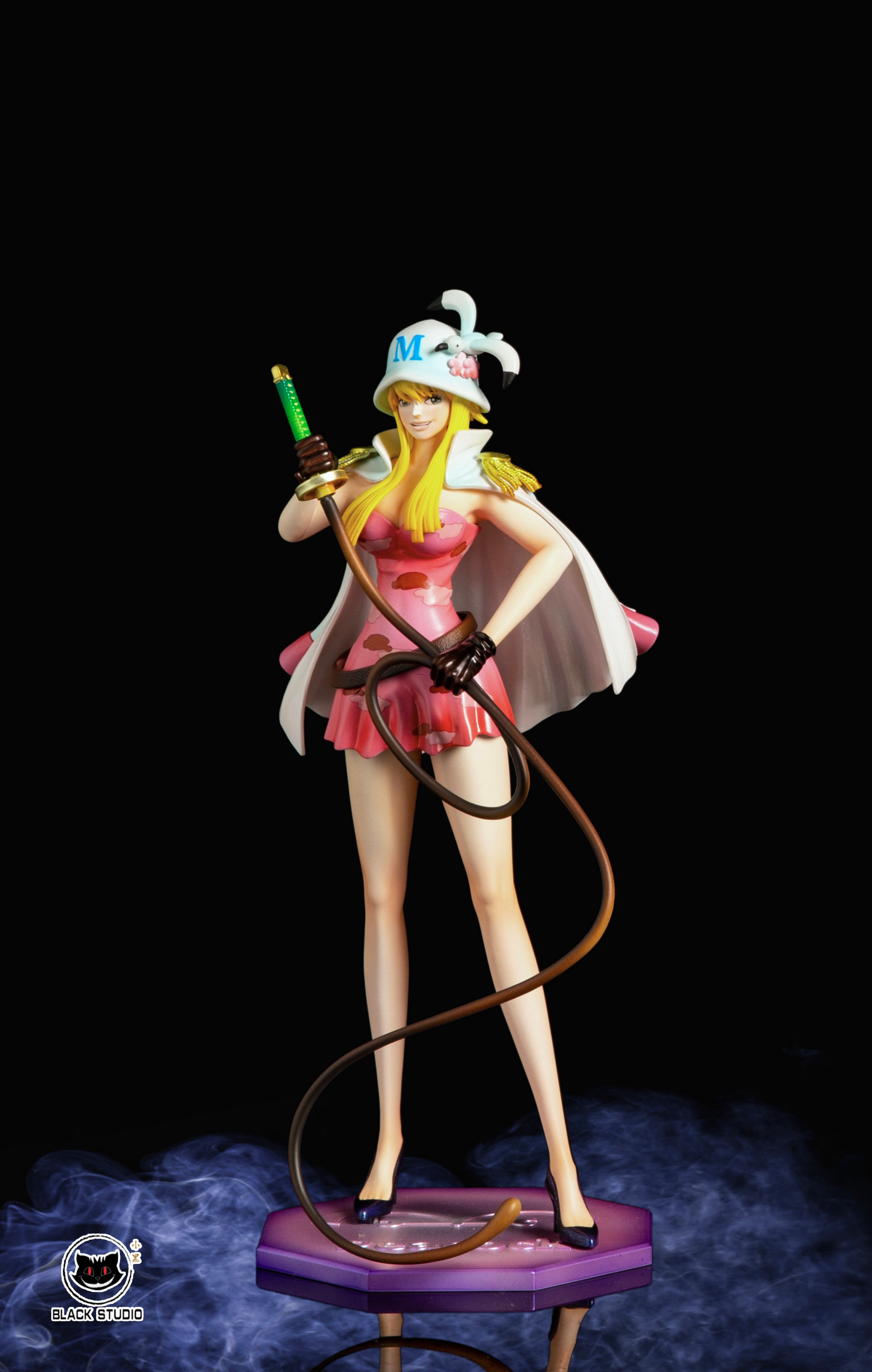 PRE-ORDER Black studio - One piece - Sword Marine Peacock & Prince Grus Statue(GK)