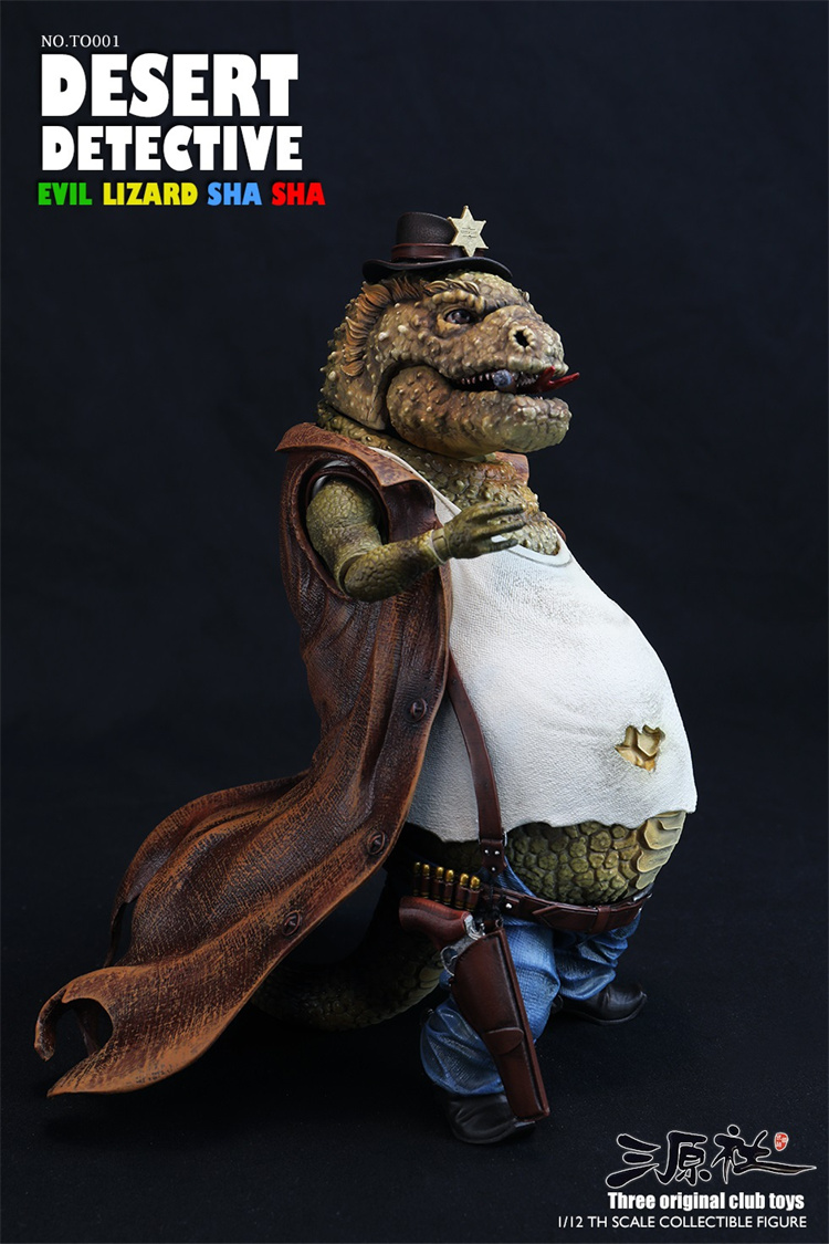 Pre-order Three Original Club Toys DESERT DETECTIVE EVIL LIZARD SHA SHA NO.TO001 1/12TH Scale Collectible FIgure