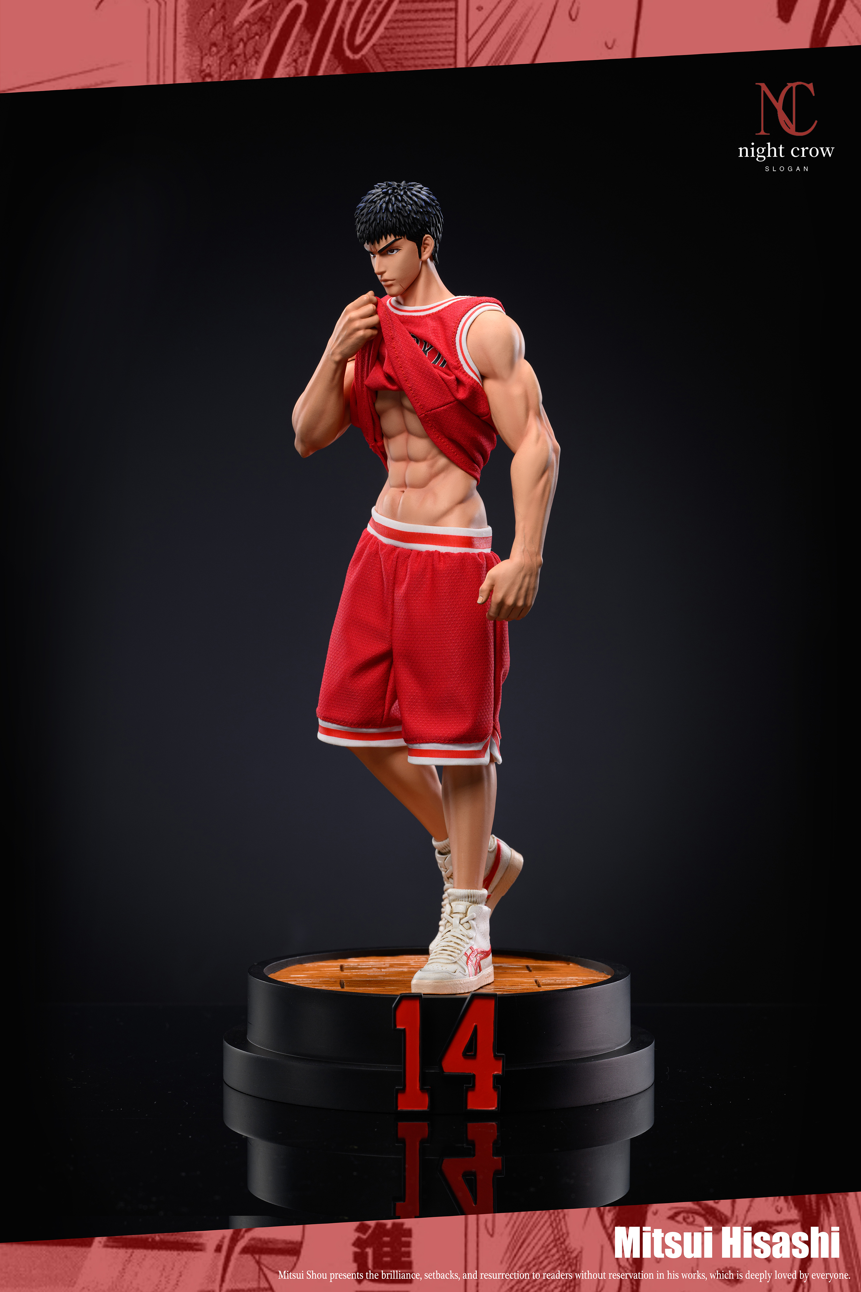 PRE-ORDER Night Crow Studio - Slam Dunk Hisashi Mitsui 1/6 Statue(GK) (Adult 18+)