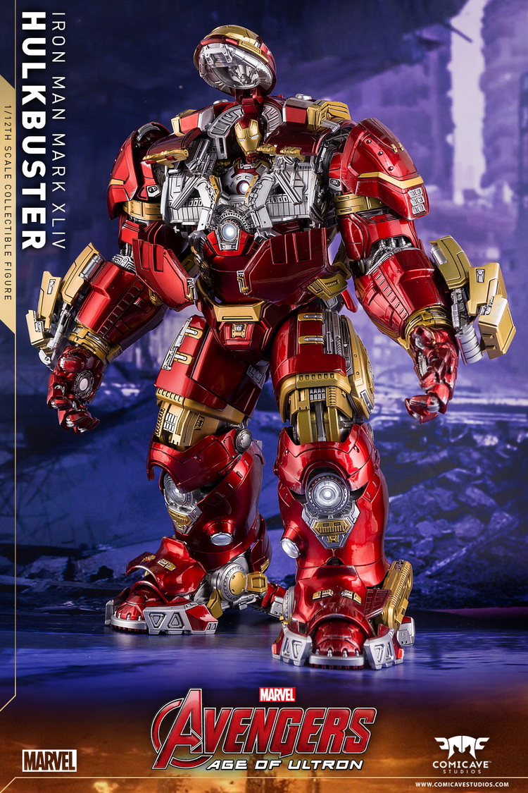 In Stock Comicave Studios Avengers: Age of Ultron Die-Cast Iron Man Mark XLIV Hulkbuster 1/12 Scale Figure