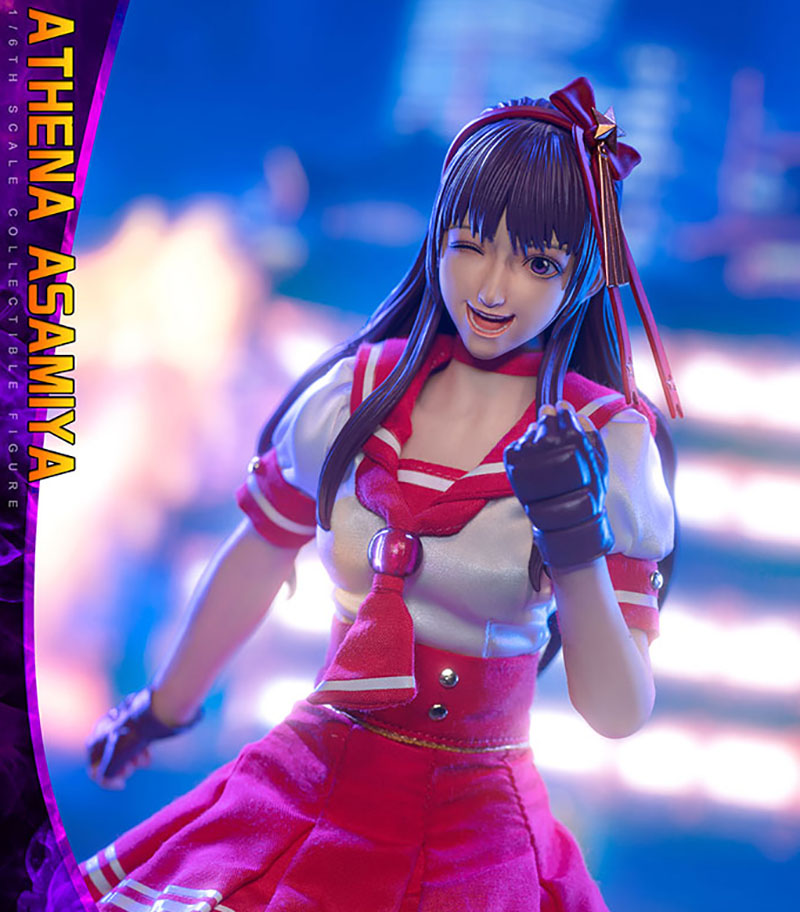 Genesis Emen KOF-AT01 1/6 Athena Asamiya Figure Model 12'' Female Soldier Action Body Full Set Toy for Collection