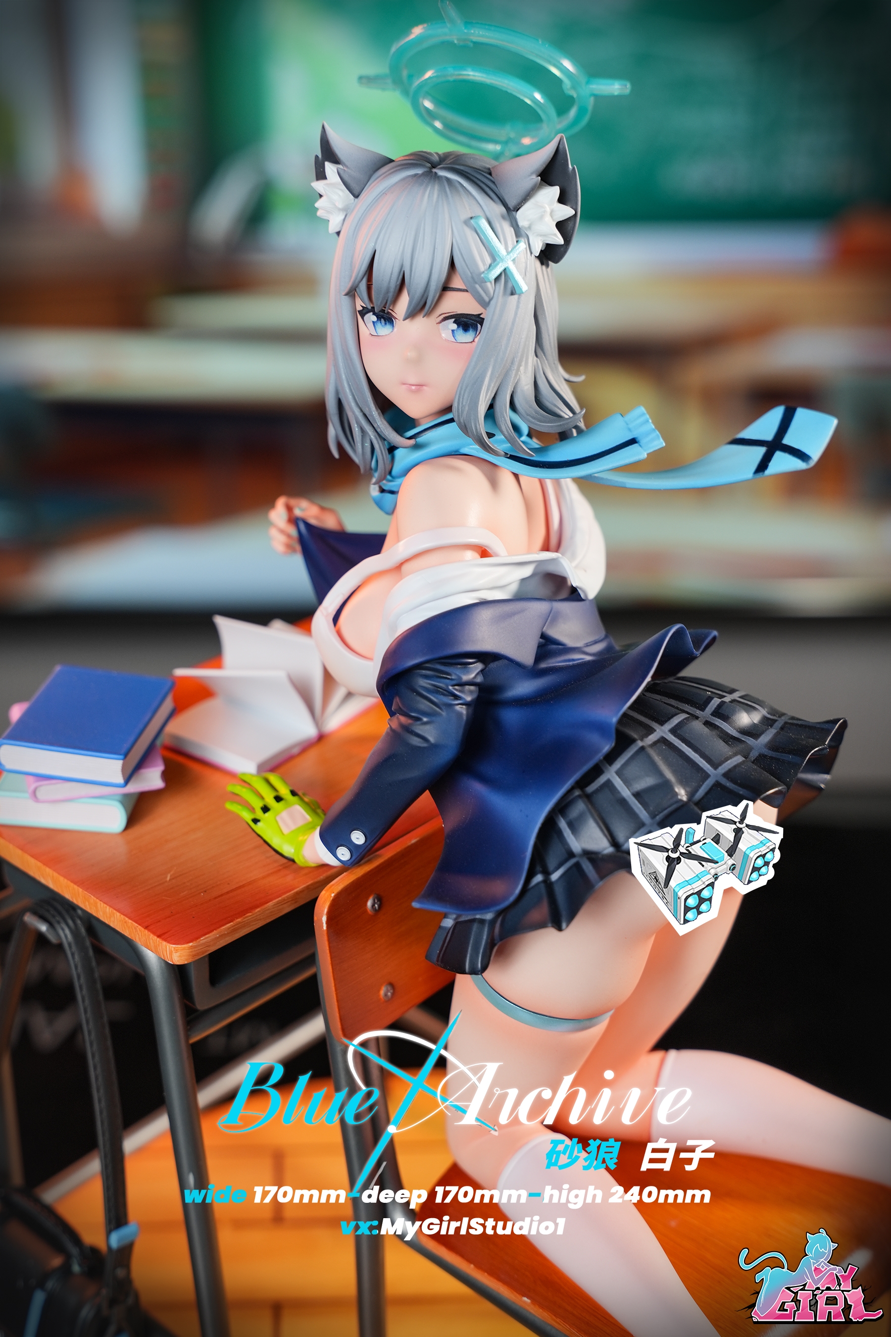 PRE-ORDER My Girl Studio - Blue Archive Sunaookami Shiroko 1/6 Statue(GK) (Adult 18+)
