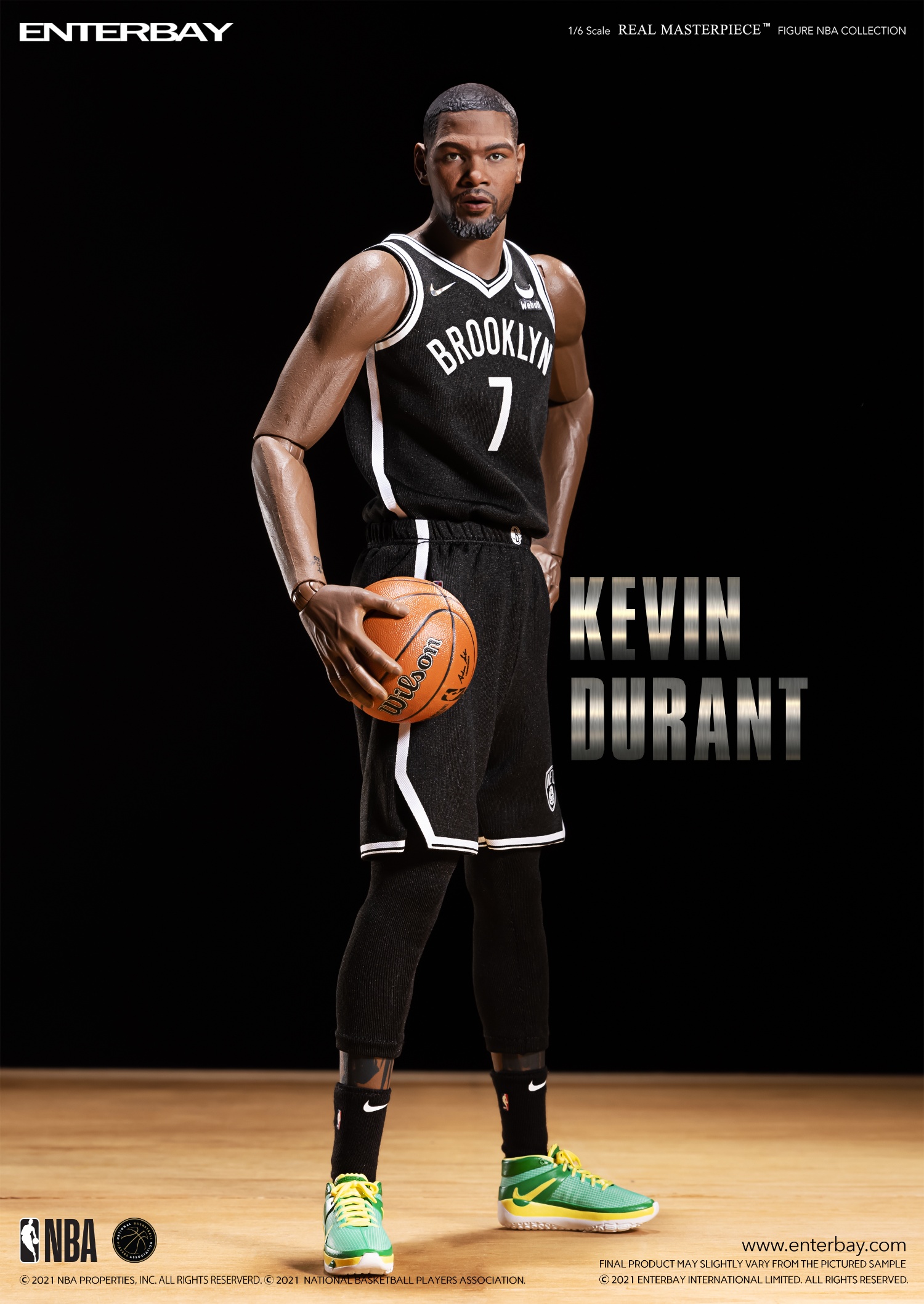 PRE-ORDER ENTERBAY Studio NBA Real Masterpiece Kevin Durant 1/6 Action Figure