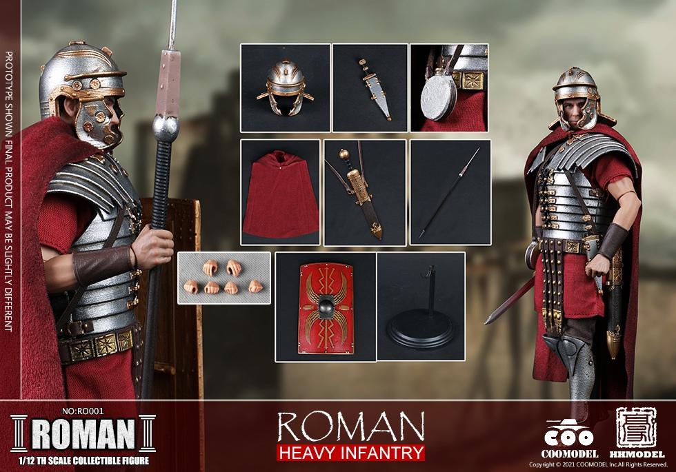 【IN-Stock】 1/12 COOMODEL Roman RO001 ROMAN Series Heavy Infantry Action Figure