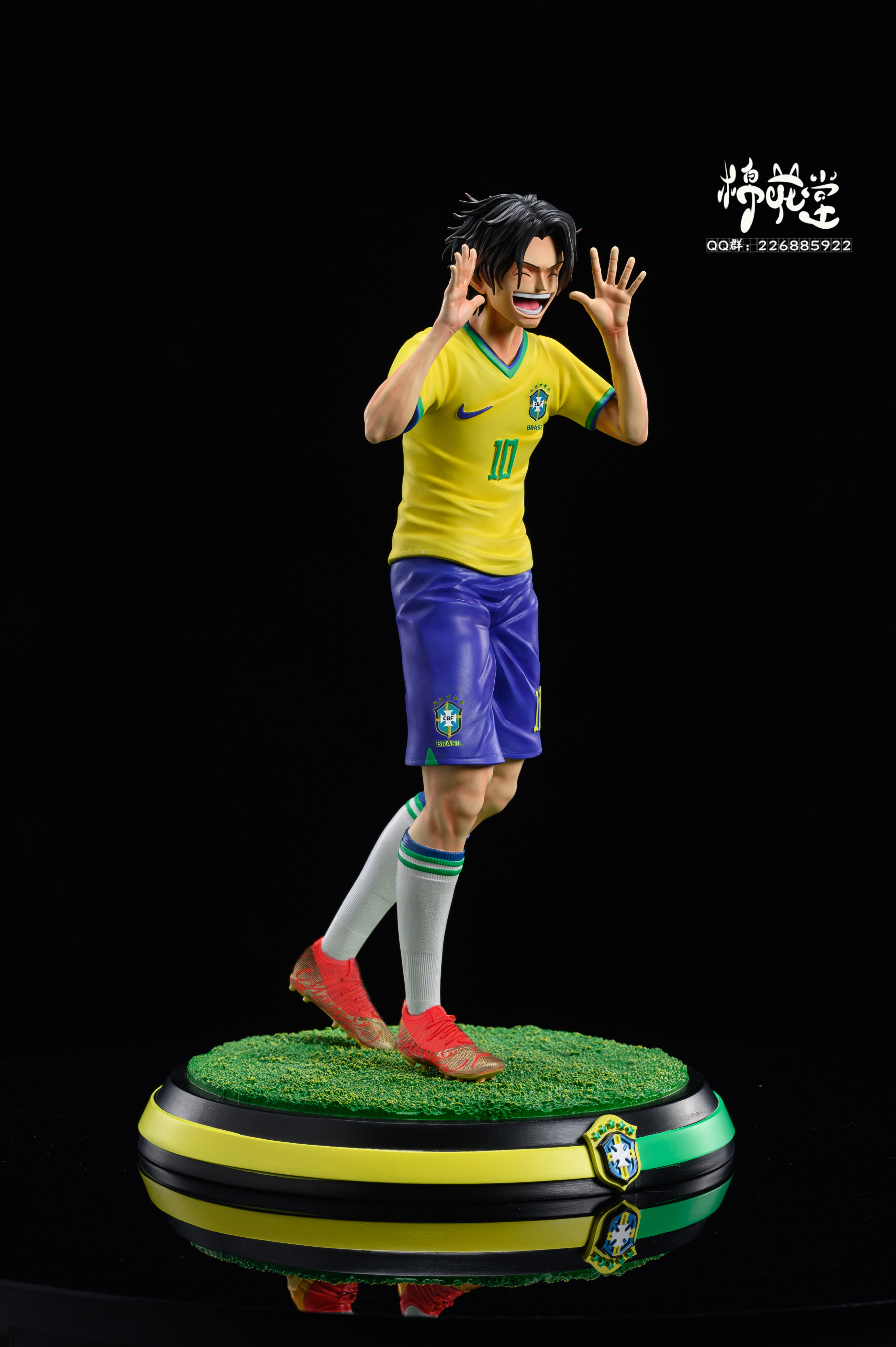 PRE-ORDER MIAN HUA TANG Studio World Cup One Piece Luffy & Neymar & Portagas D Ace 1/6 Statue (GK)