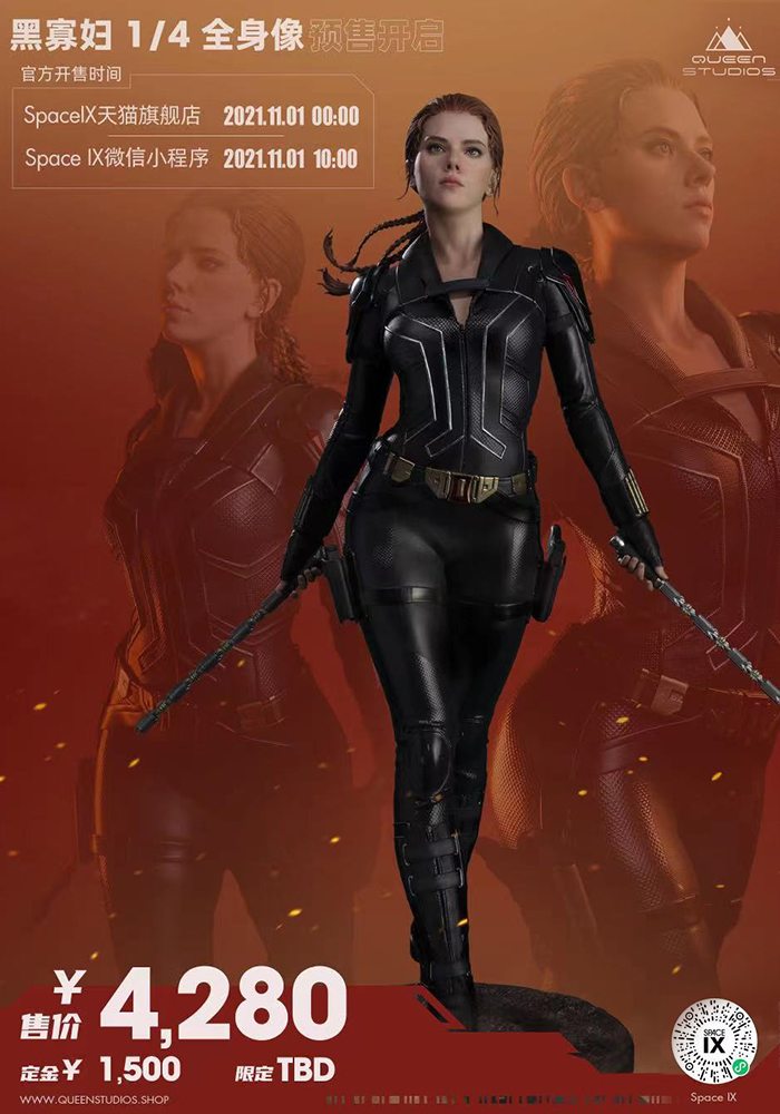 【IN Stock】1/4 Scale Licensed Black Widow - MARVEL Resin Statue - Queen Studios EX